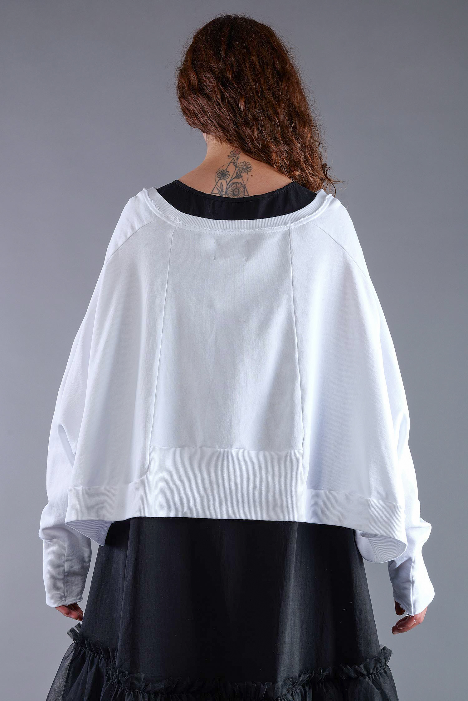 Kurzer Sweater - White UNI - 2101