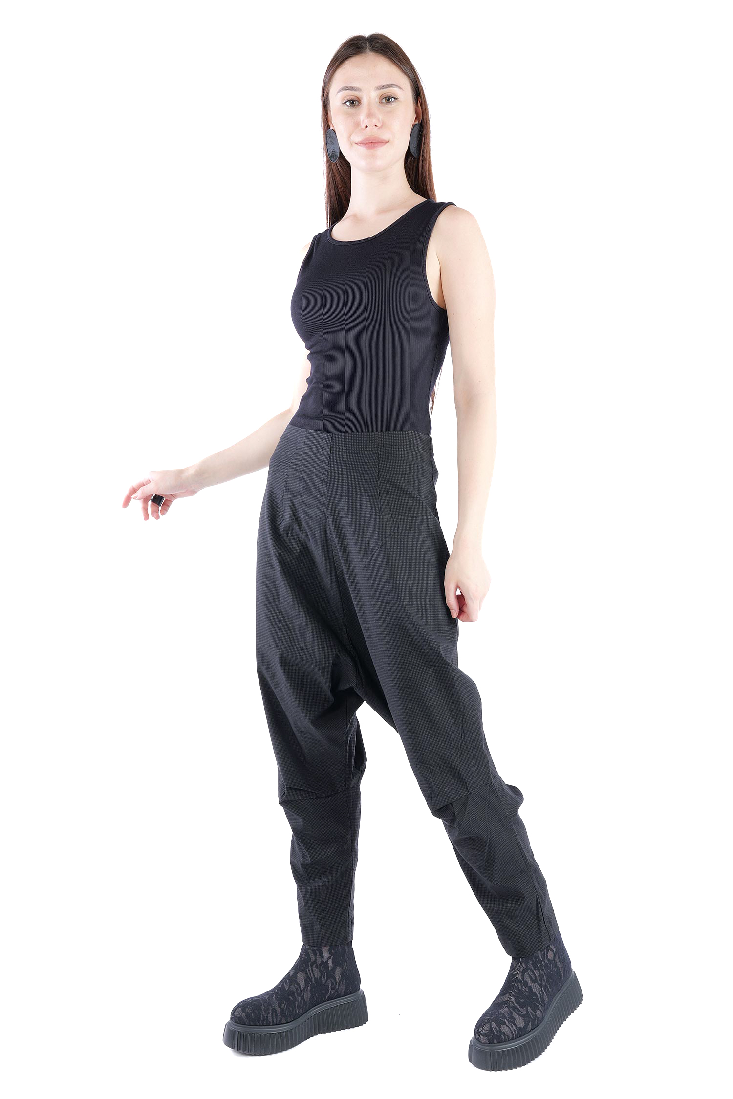 Stretchhose - Black print - 2263440101