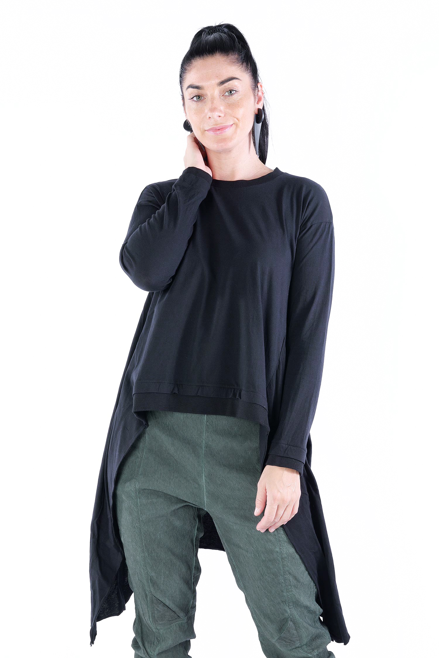 Jersey Tunika - Schwarz - Simeo