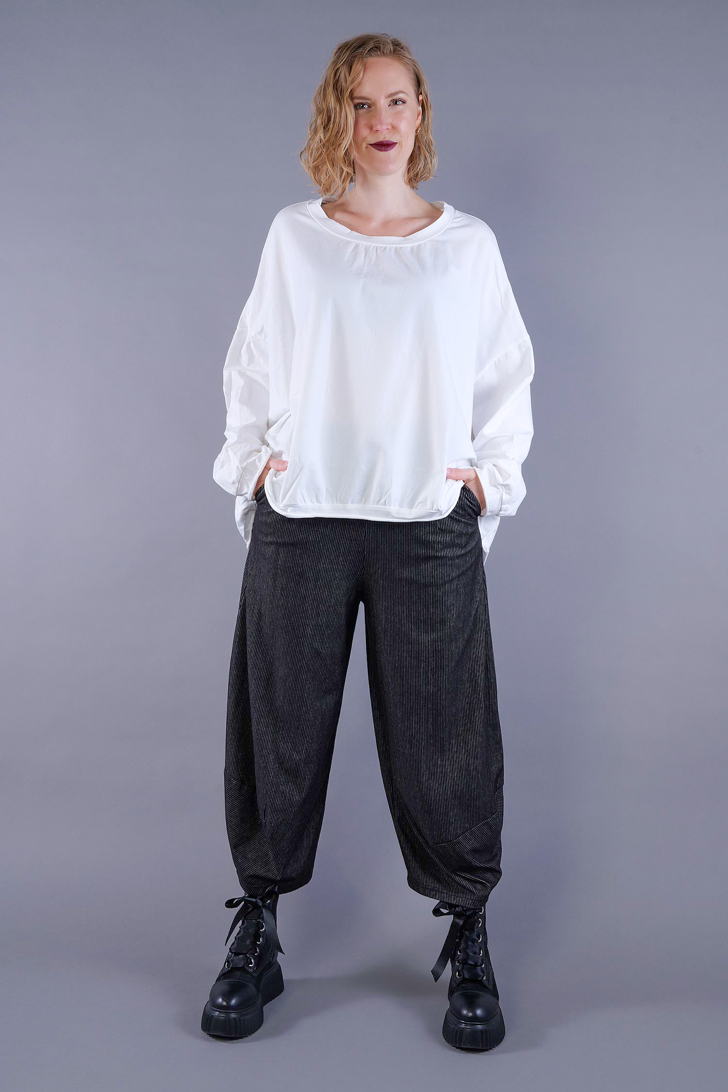 Oversize Pullover - Schnee - Handcare