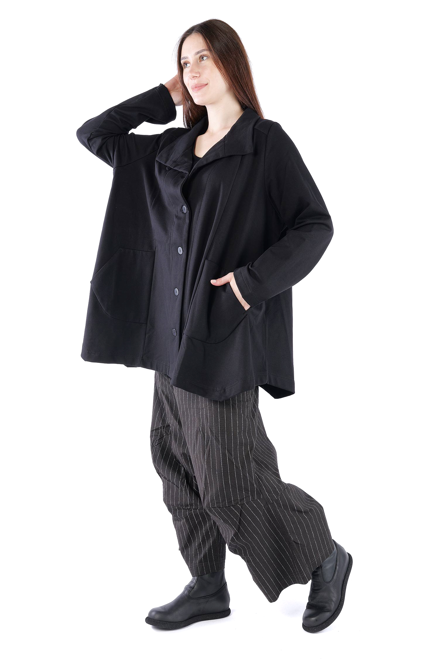 Blazerjacke - Schwarz - U6667-U