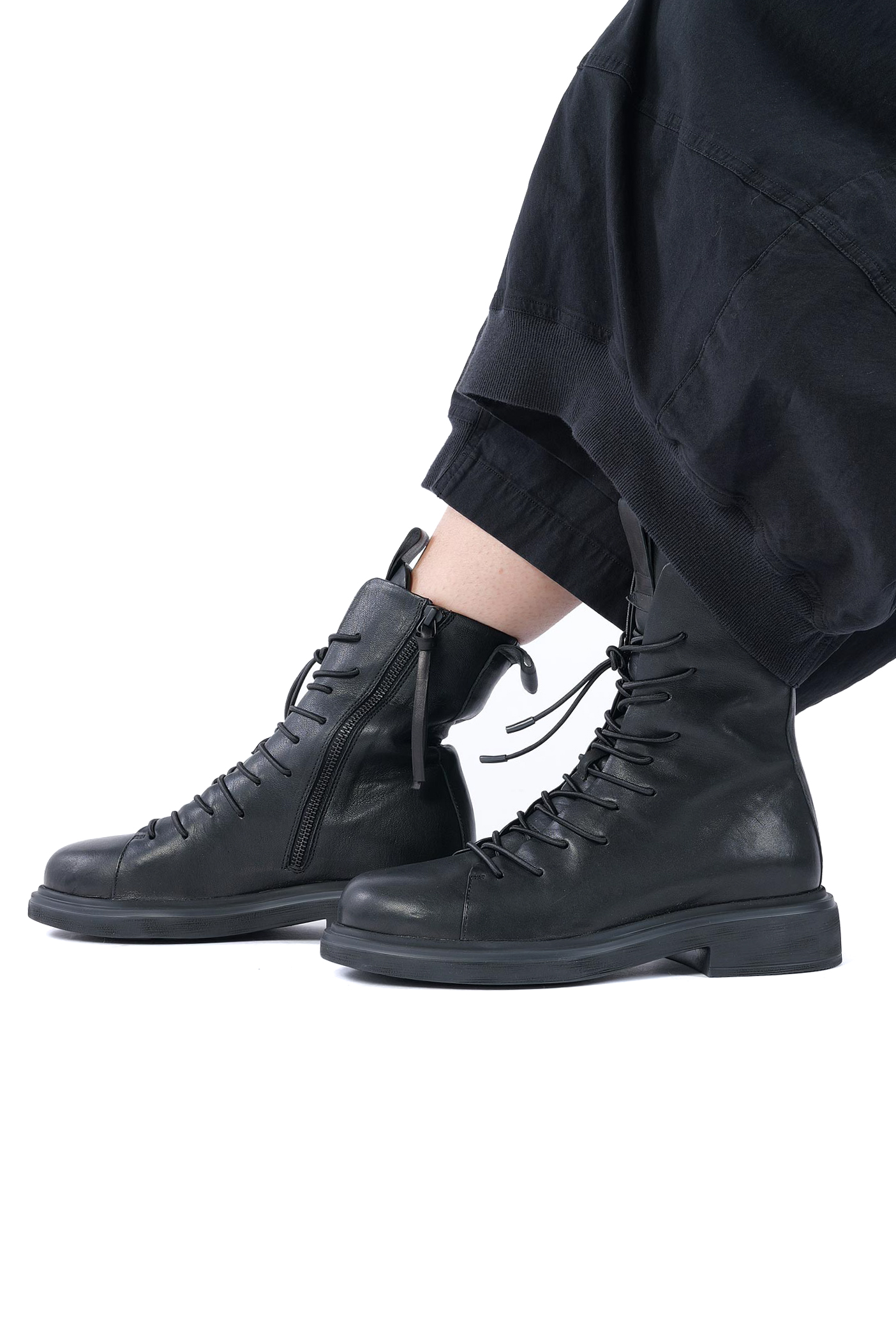 Lederstiefel - Schwarz - The Coacher
