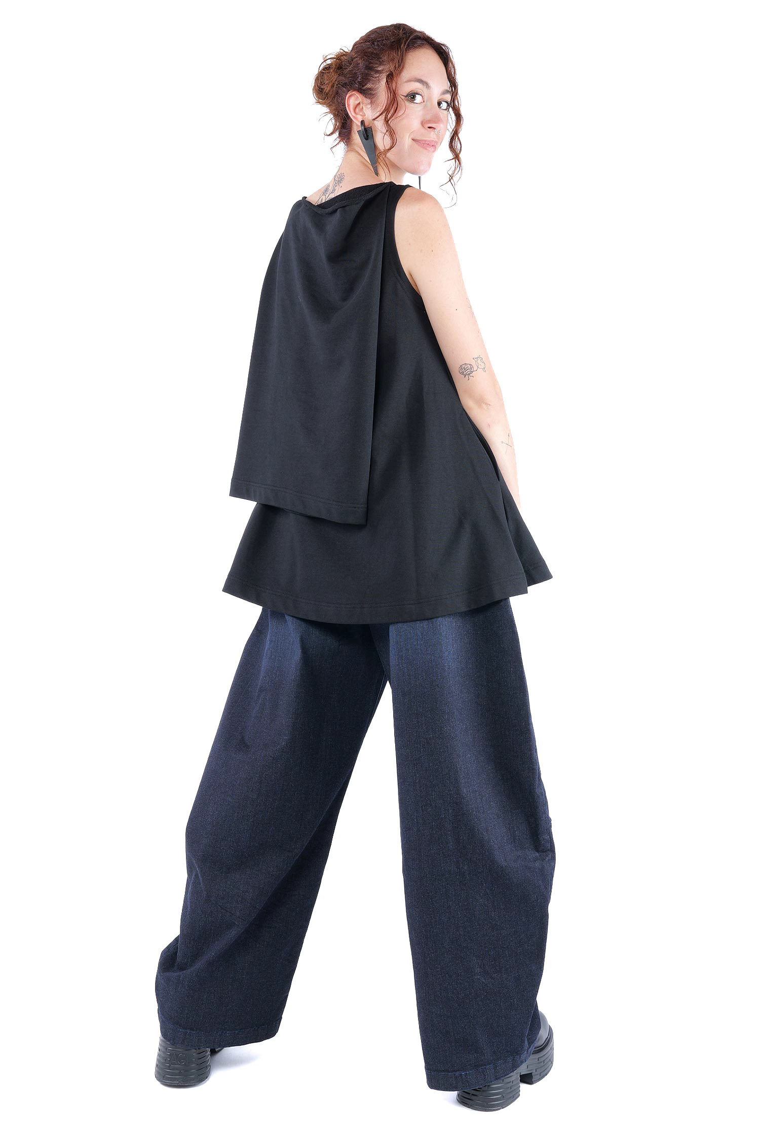 Wandelbares Top - Schwarz - 2123
