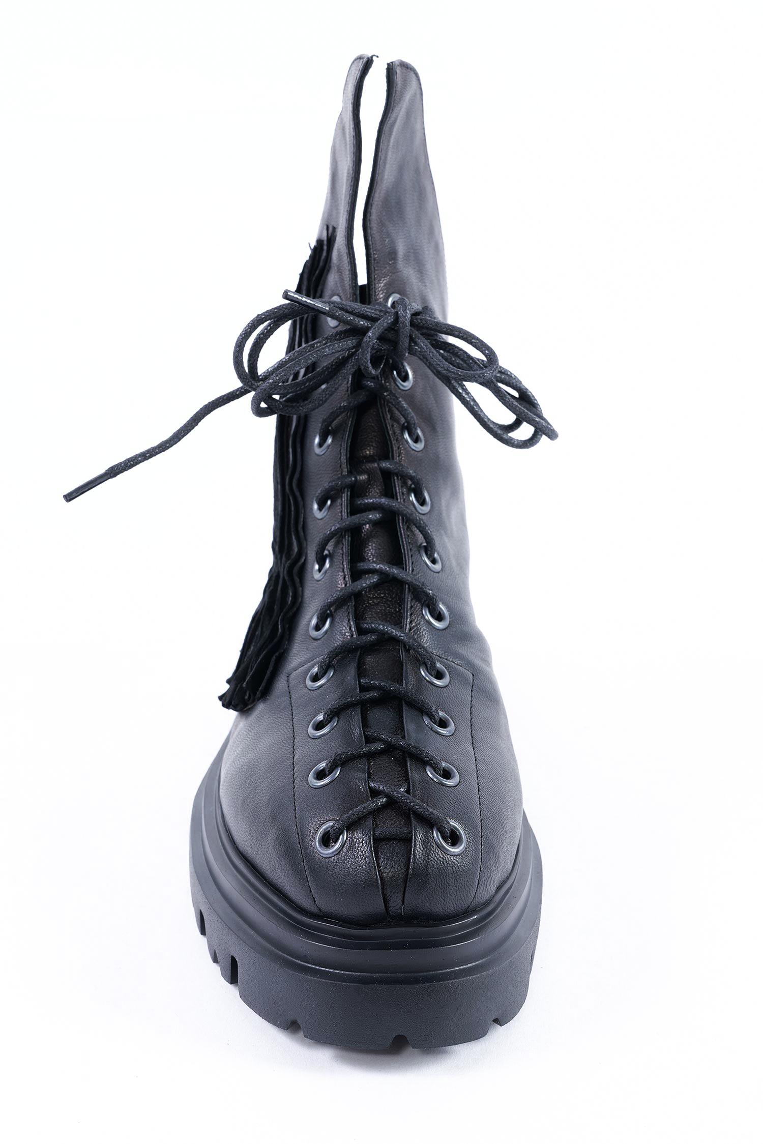 Schnür-Boots - Schwarz - Finn