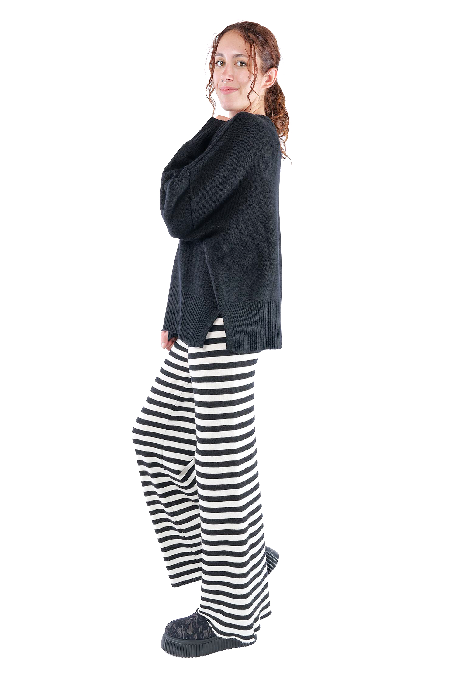 Kaschmir Pullover - Schwarz - 2465