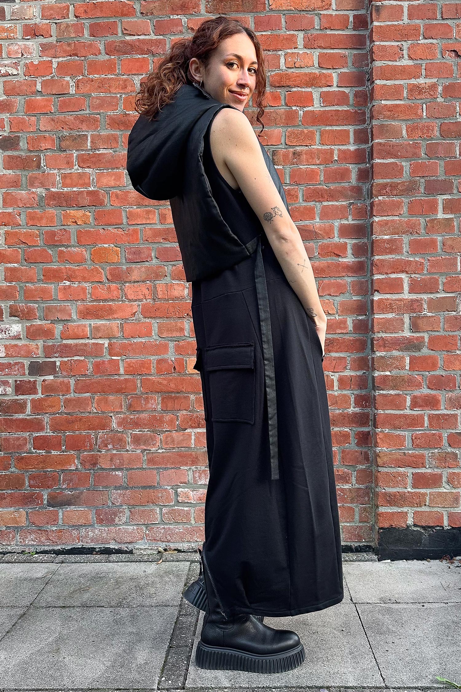 Short vest - Black coated - Pinpin