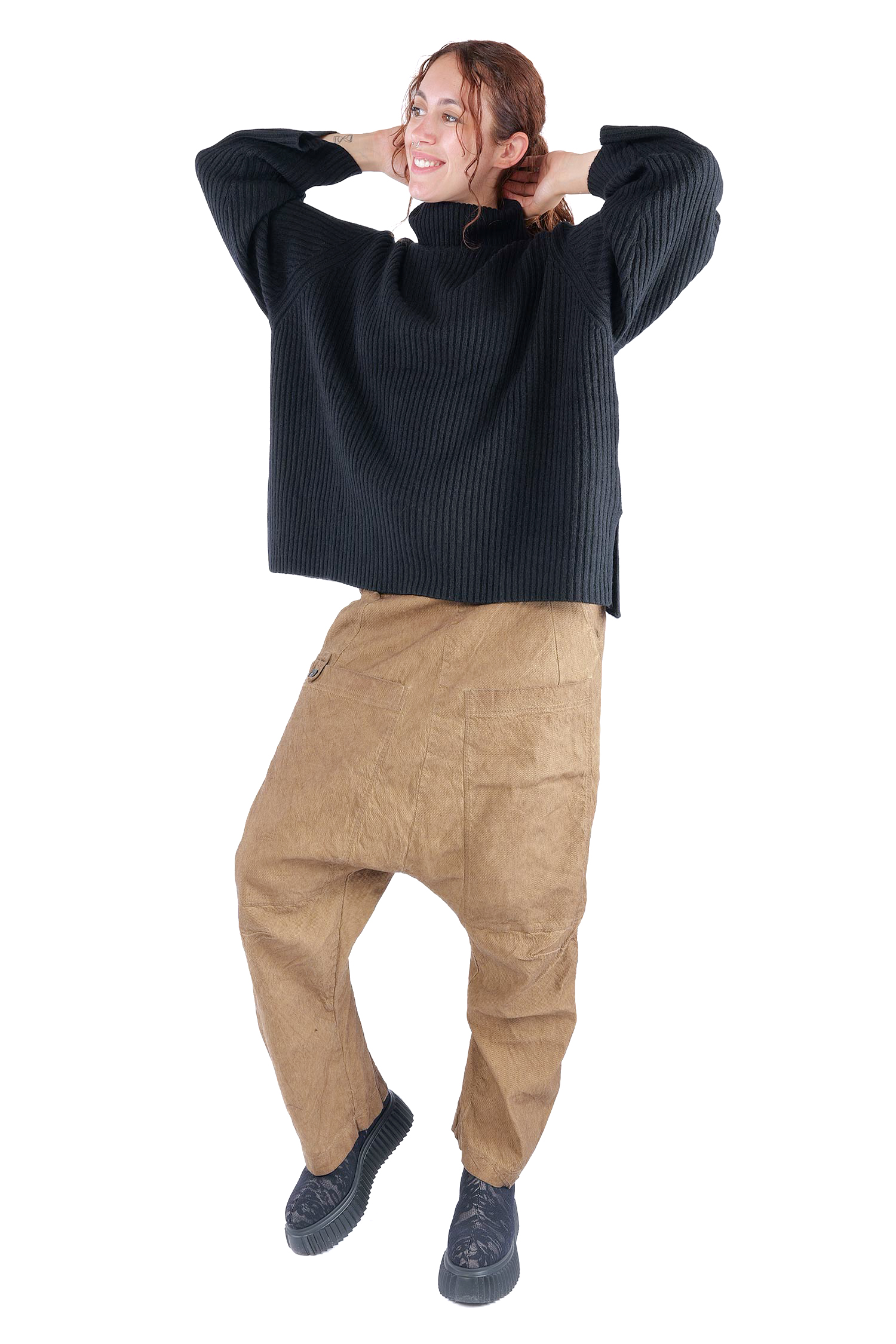 Kaschmir Pullover - Schwarz - 24107