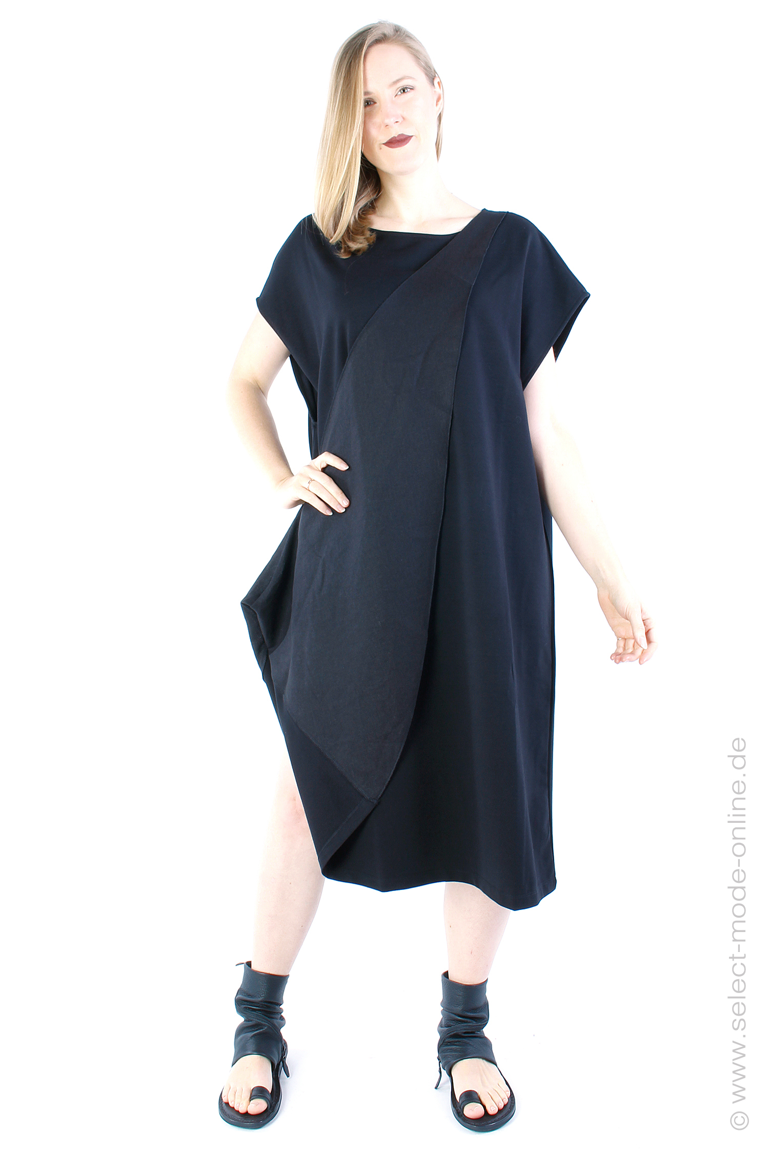 Oversize Kleid - Schwarz - LW675