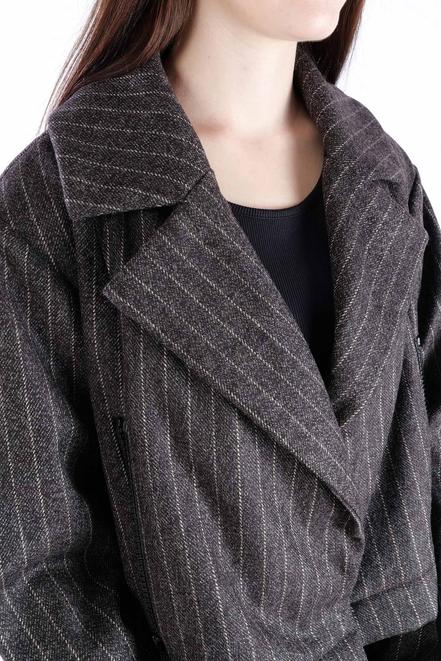 2-in-1 Wintermantel - Truffle striped woven/chocolate - Formers