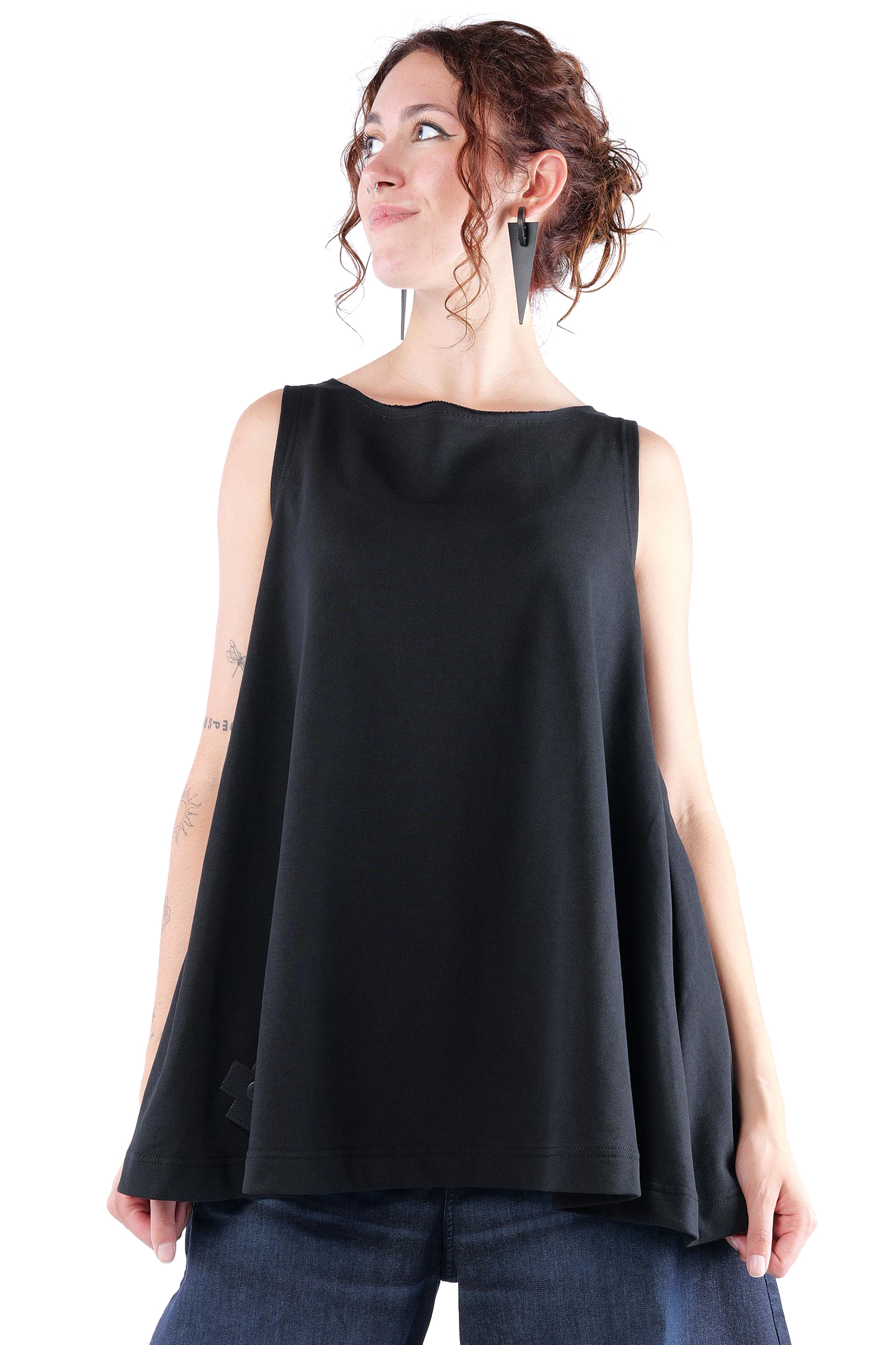 Wandelbares Top - Schwarz - 2123