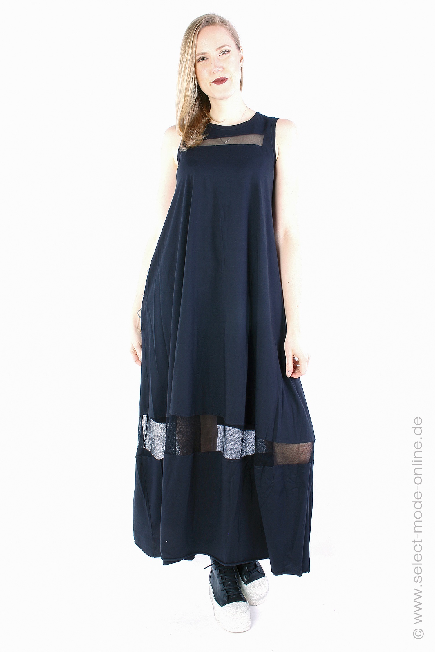 Kleid mit Tüll - schwarz - Zariana