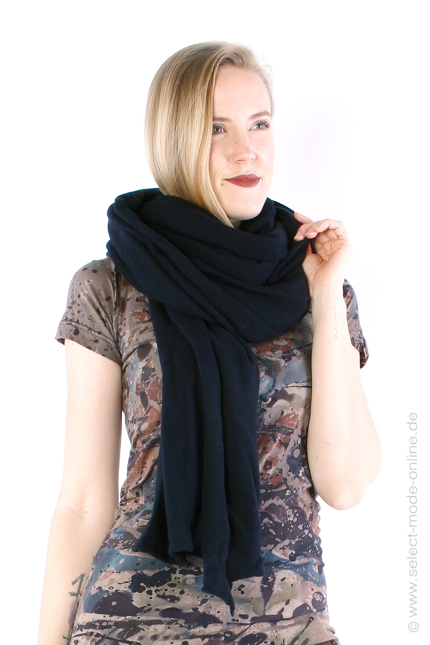 Cashmere scarf - black
