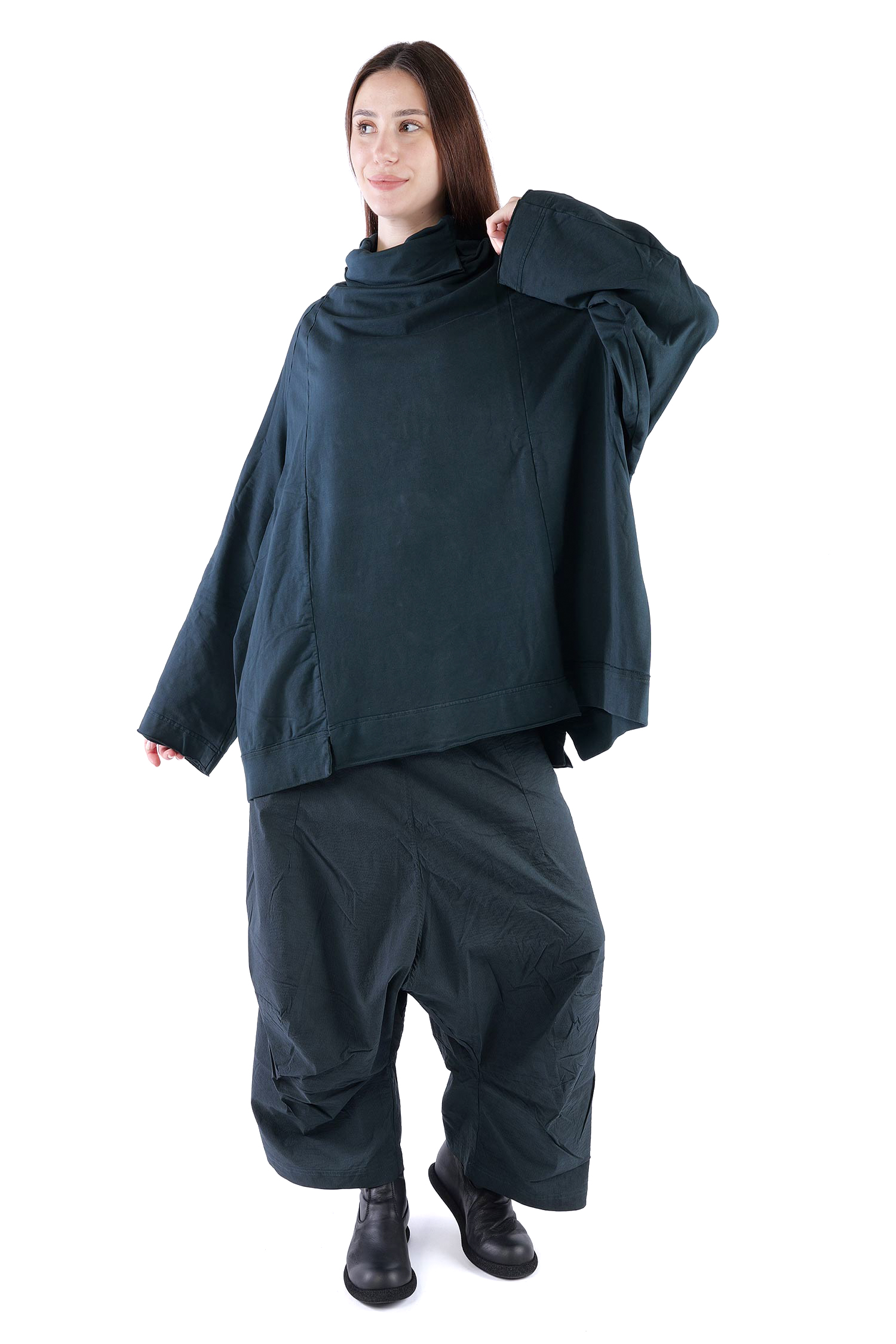 Oversize Sweatpullover - Petrol cloud - 2261280505