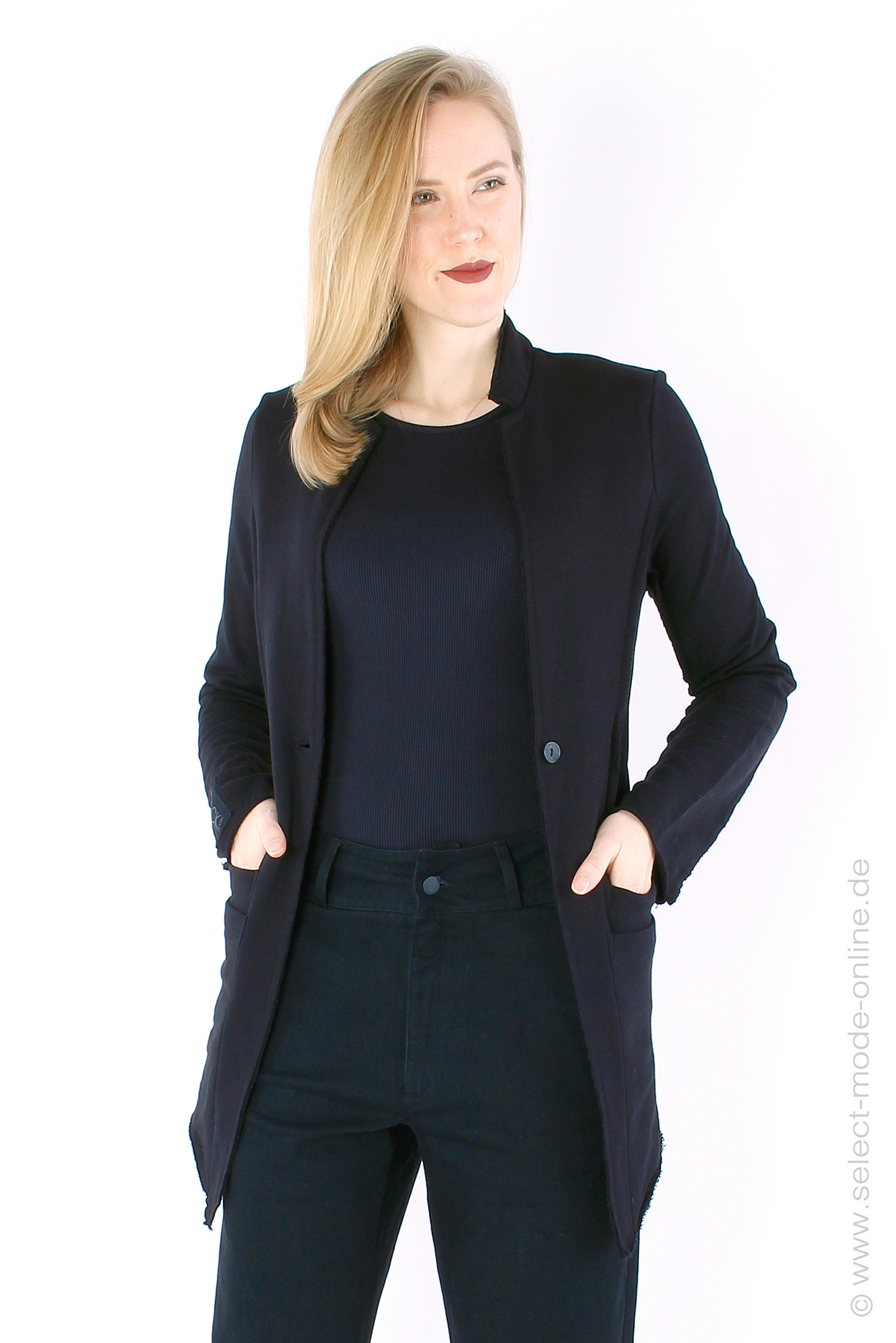 Sweat blazer - black