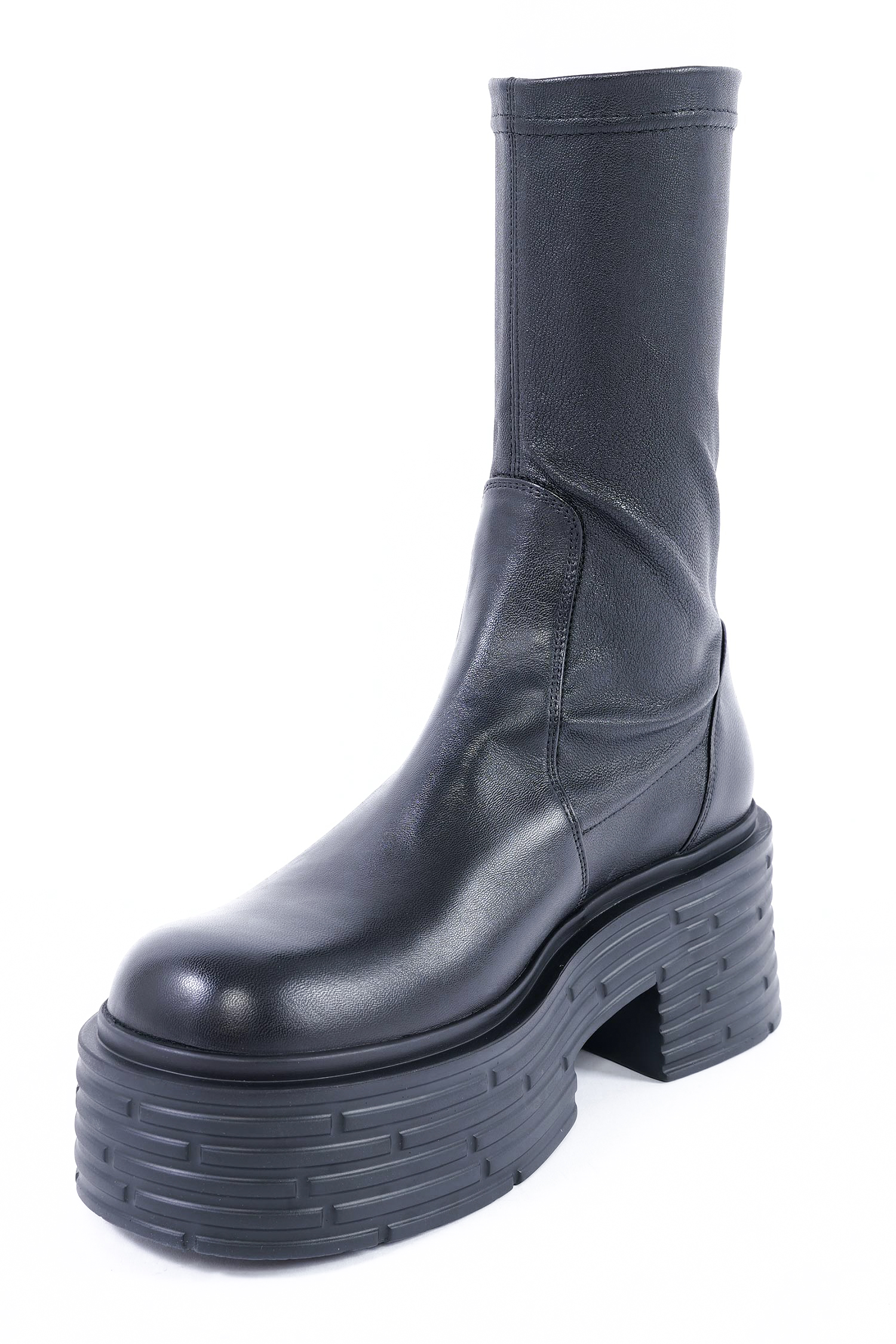 Stretch Stiefelette - Schwarz - Lignes Stretch