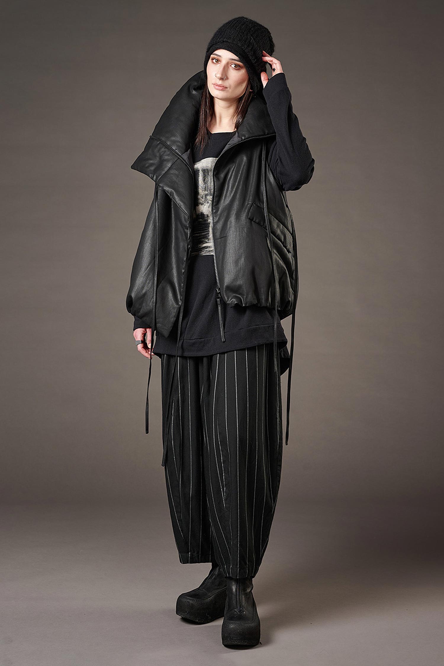 Wattierte Weste - Black coated - Boa