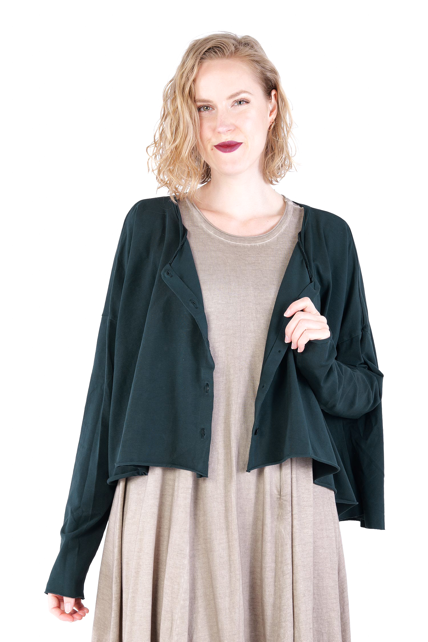 Oversize Jersey Jacke - Waldtanne - Soulviel