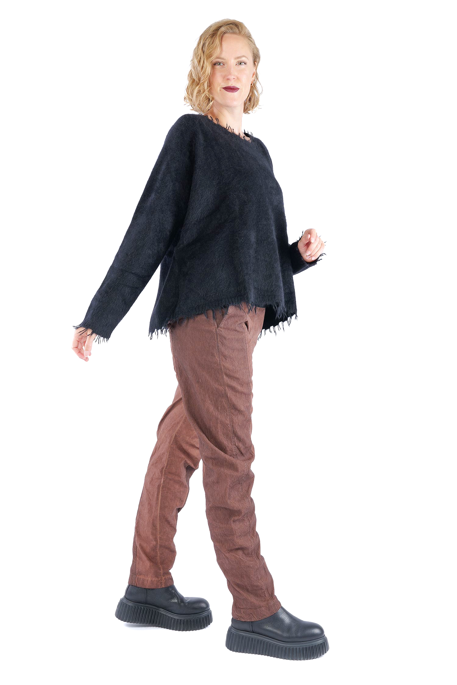 Oversize Strickpullover - Schwarz - 2262440710