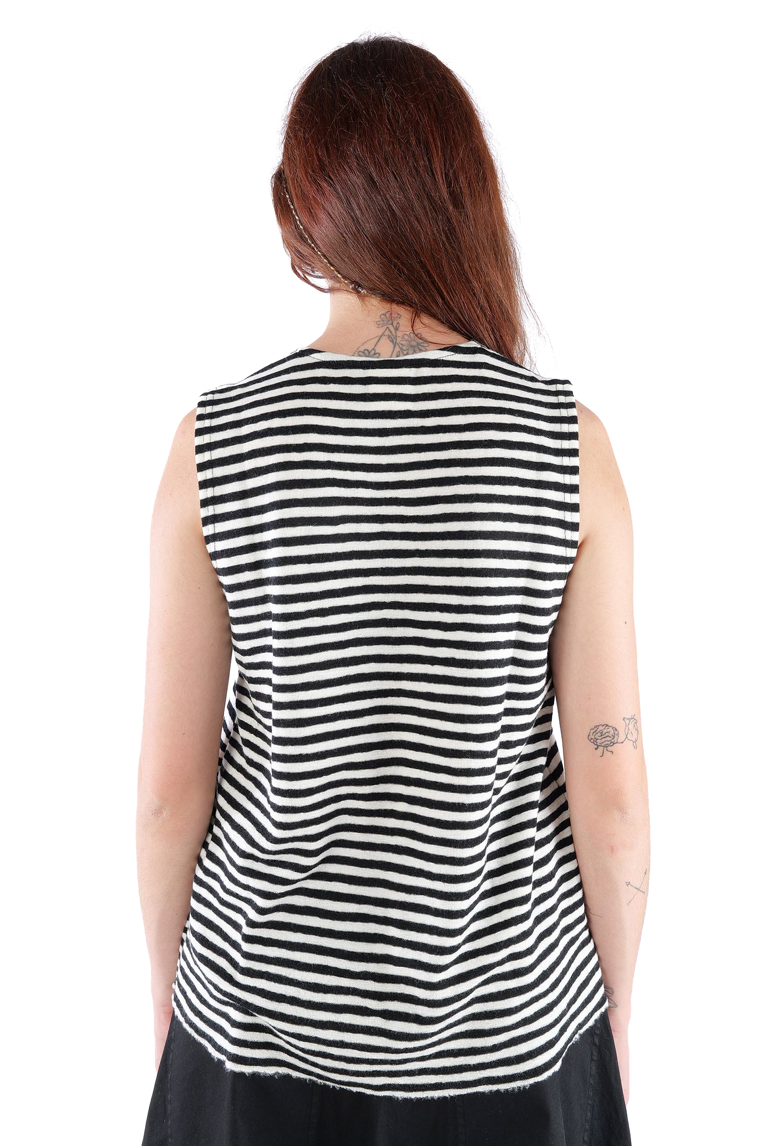 Merino Top - White-Black - 2003