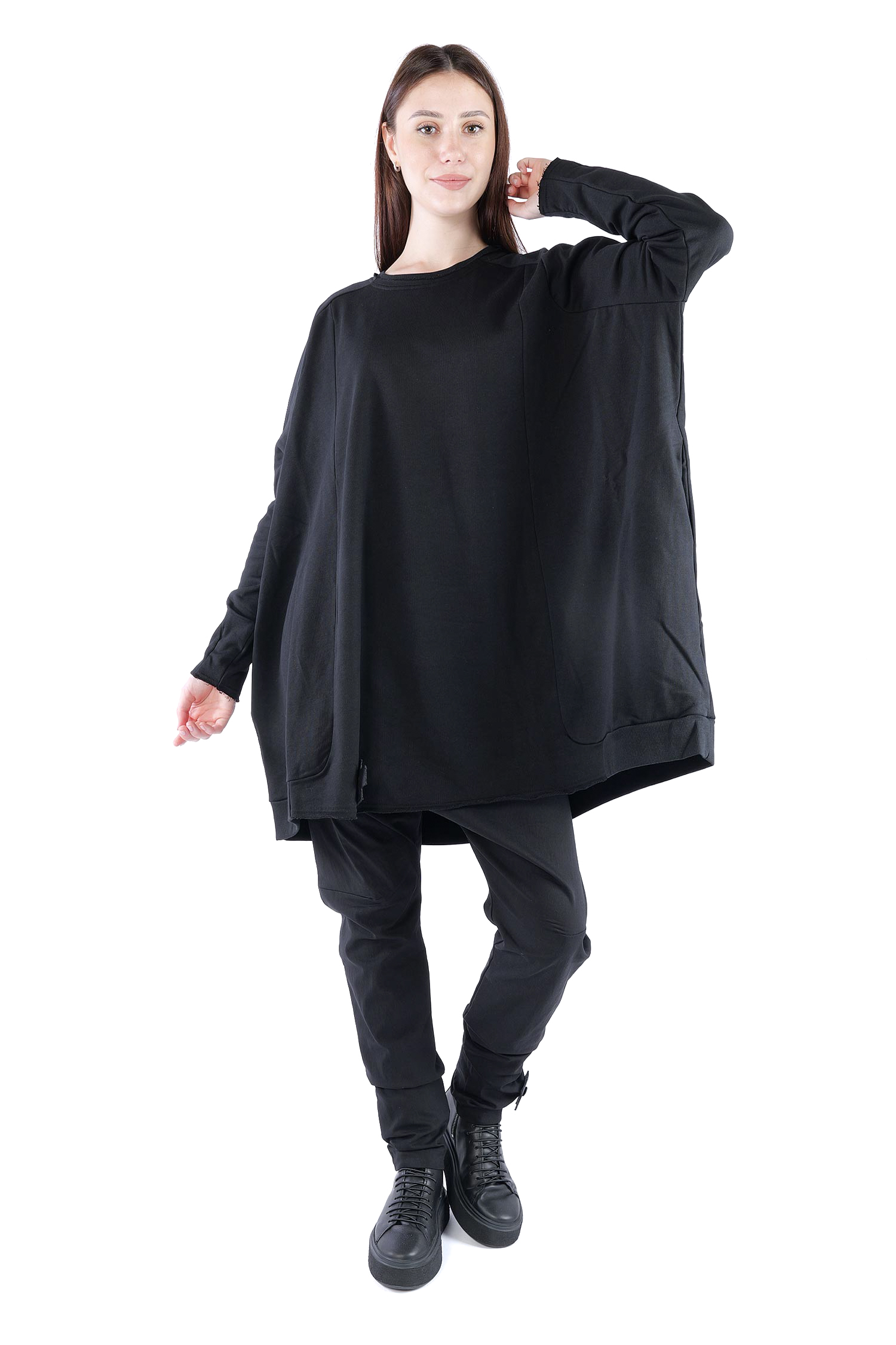 Oversize Sweatpullover - Black print - 2139