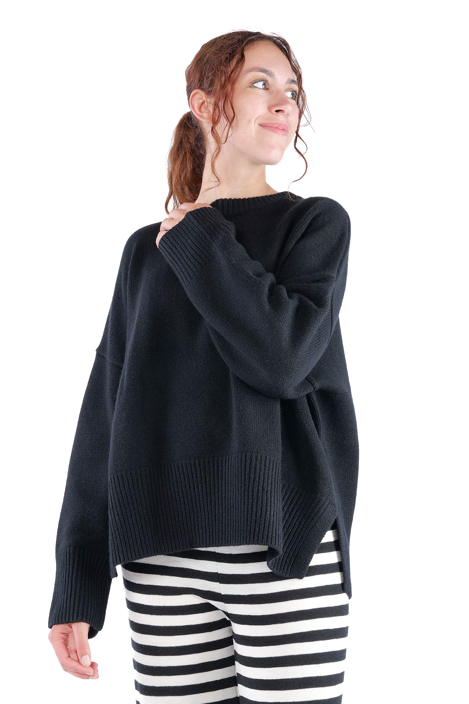 Kaschmir Pullover - Schwarz - 2465