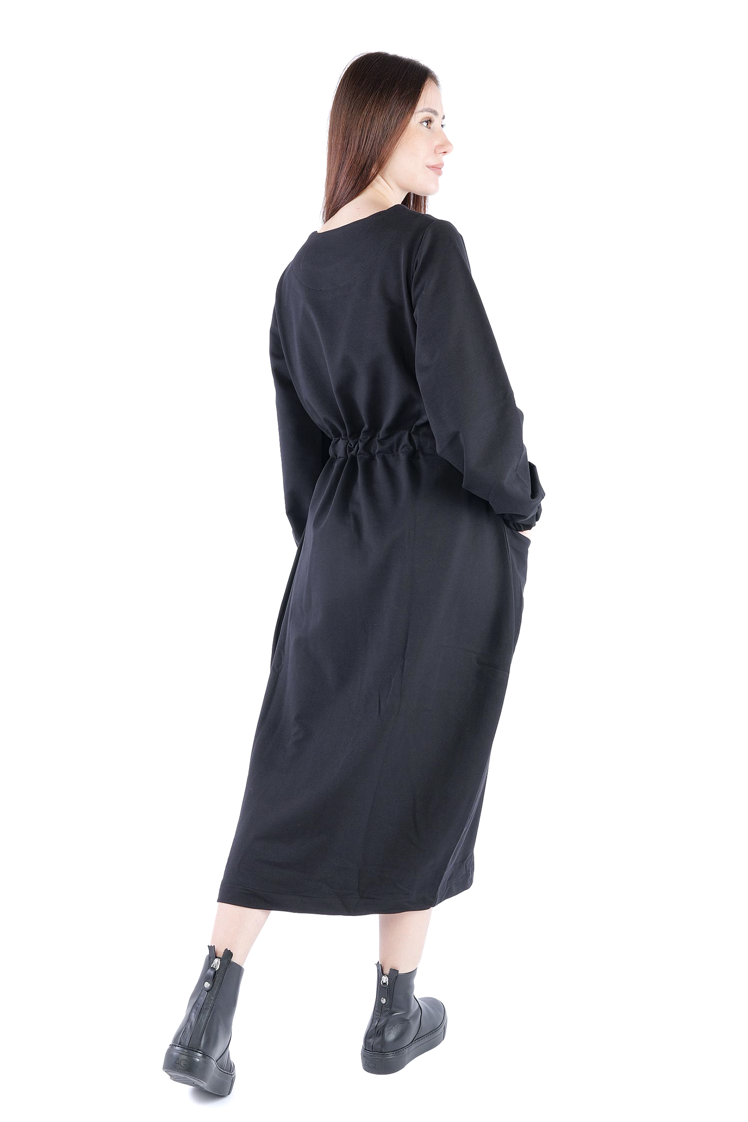Asymmetrisches Kleid - Schwarz - 26.2-KHF108