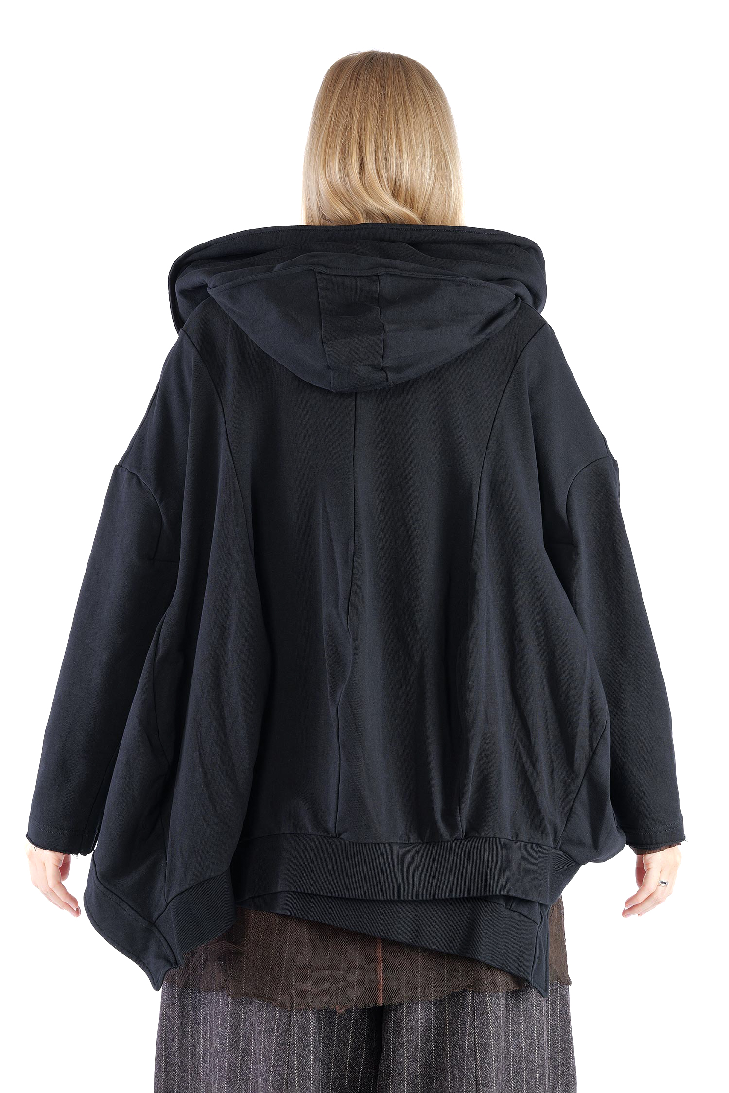 Oversize Sweatjacke - Schwarz - 2263251102