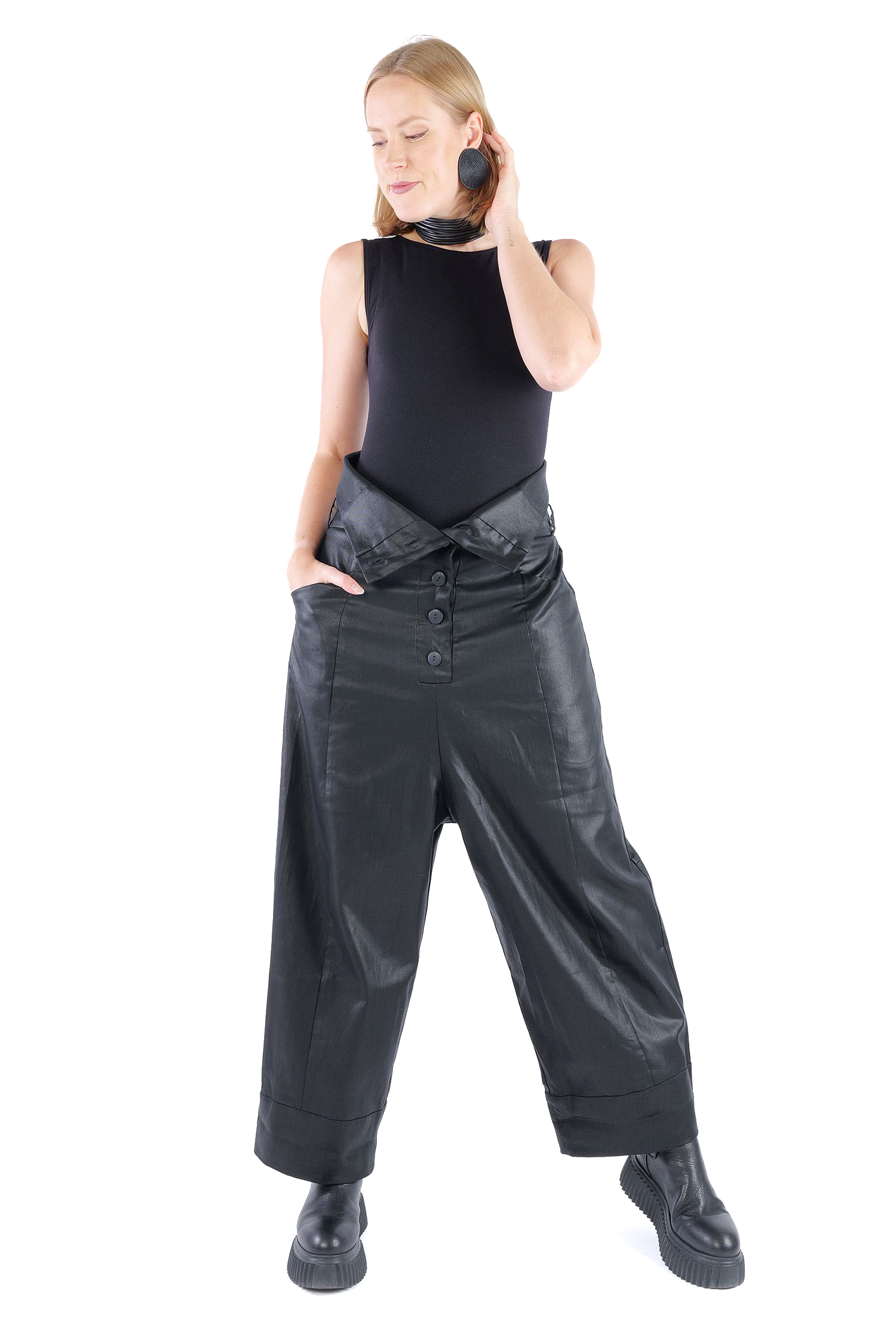 Beschichtete Hose - Black coated - Hedge
