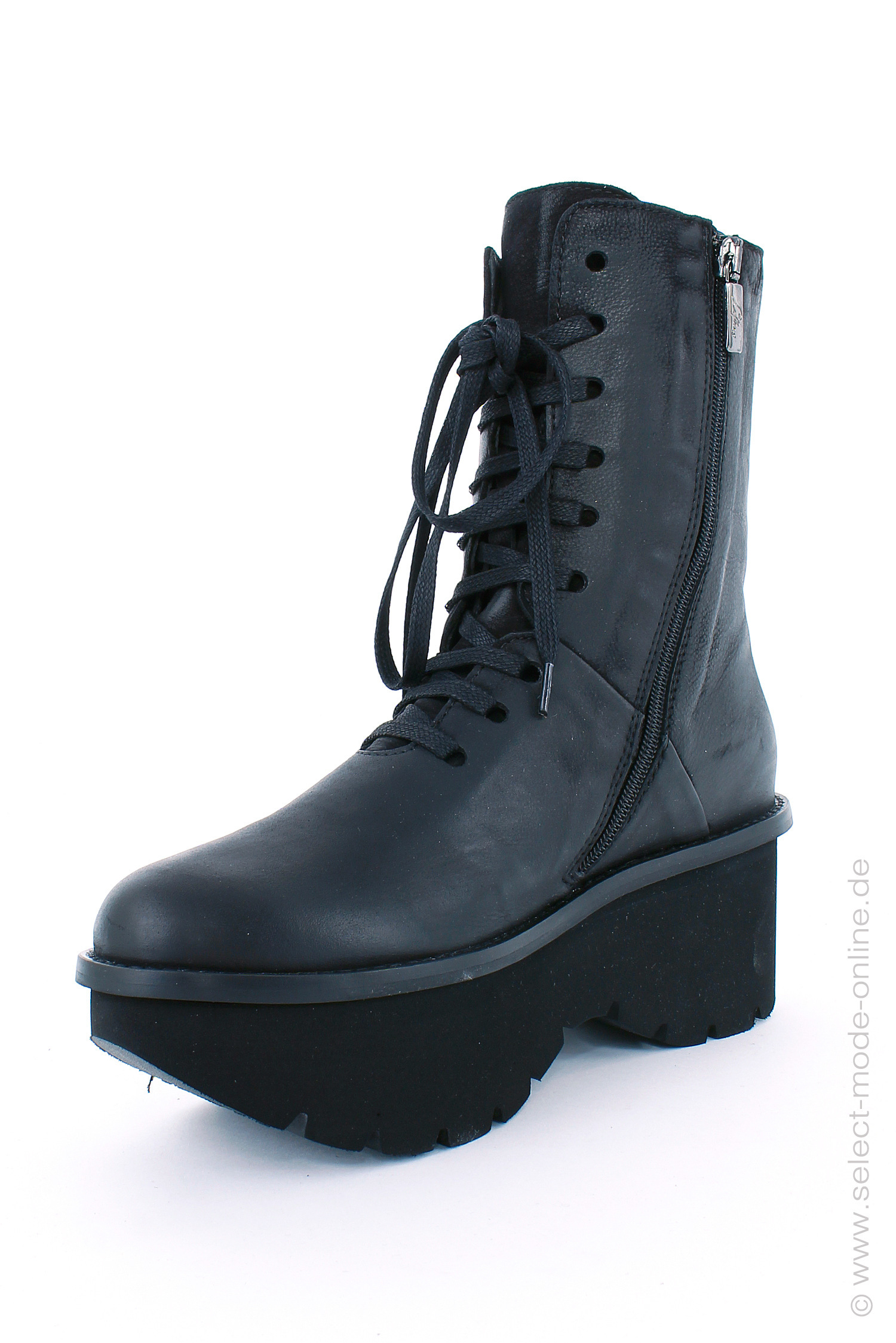 Boots with zipper - black - 1145