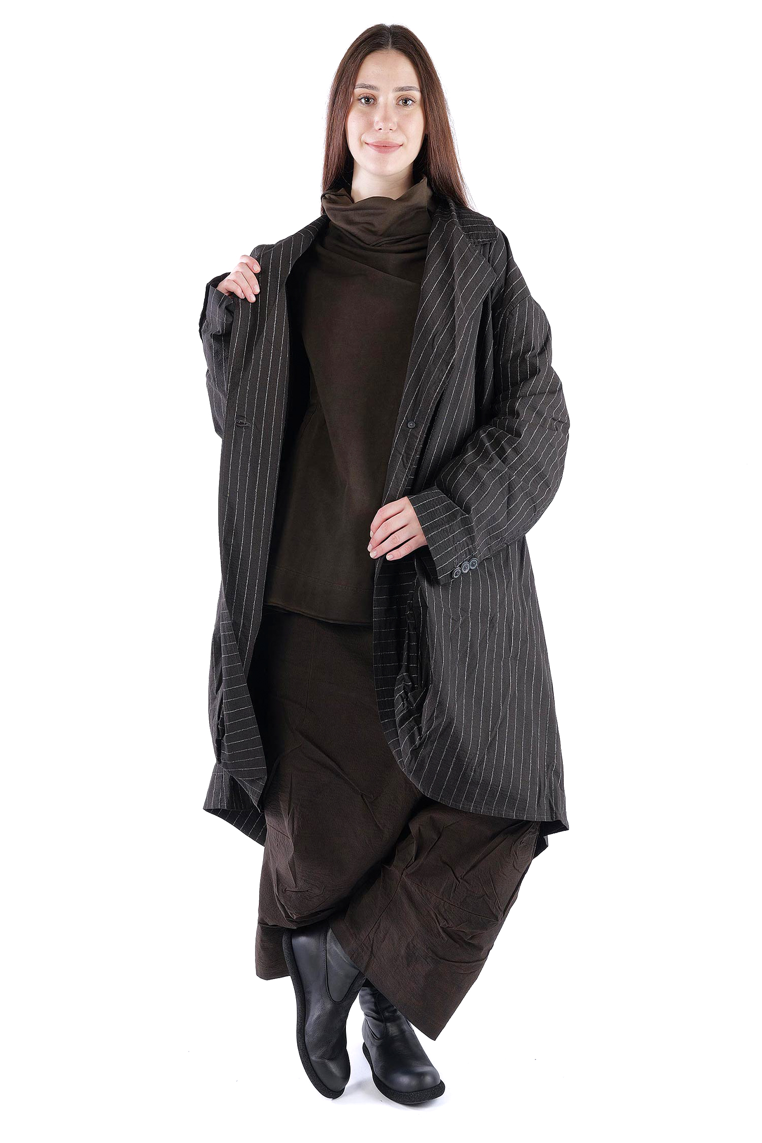 Oversize Stretchmantel - Umbra cloud stripe - 2261241210