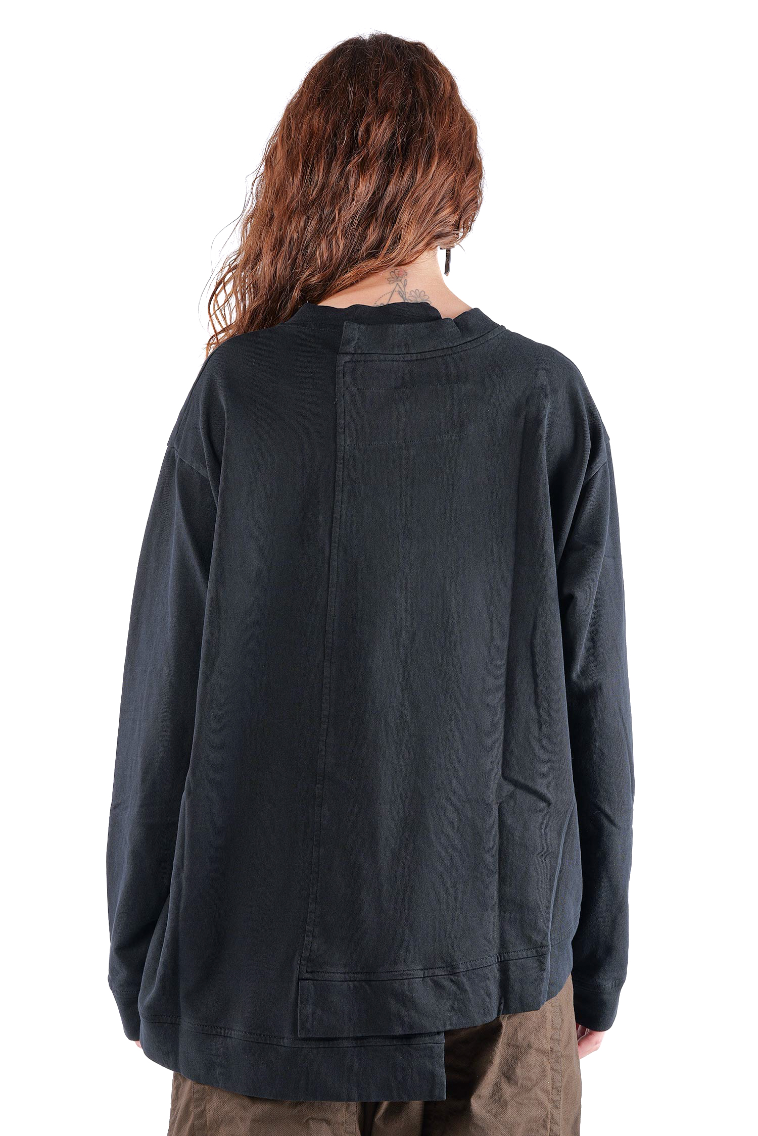 Asymmetrischer Sweater - Schwarz - 2263290501