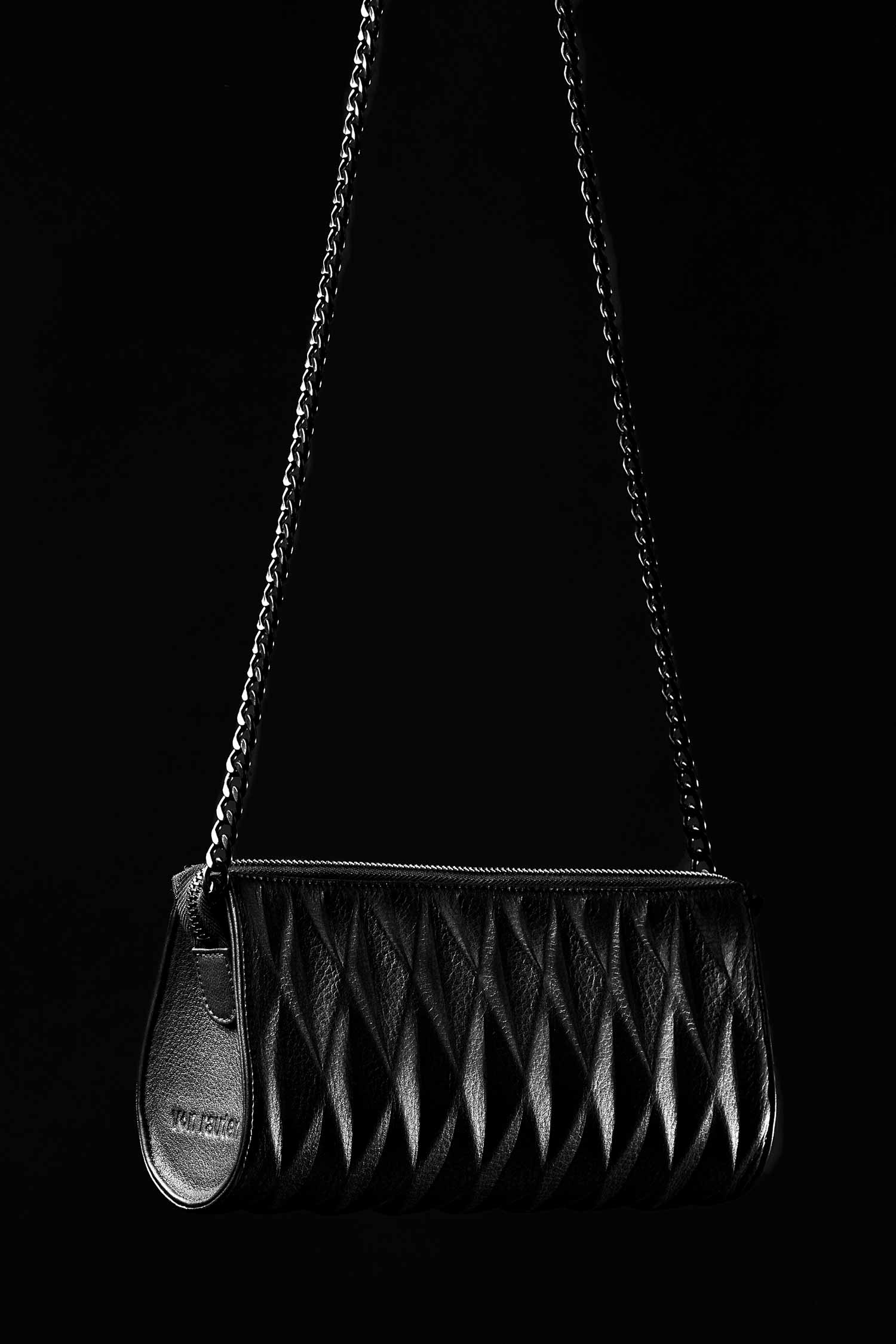 Leder Clutch - Schwarz - Clutch Bag