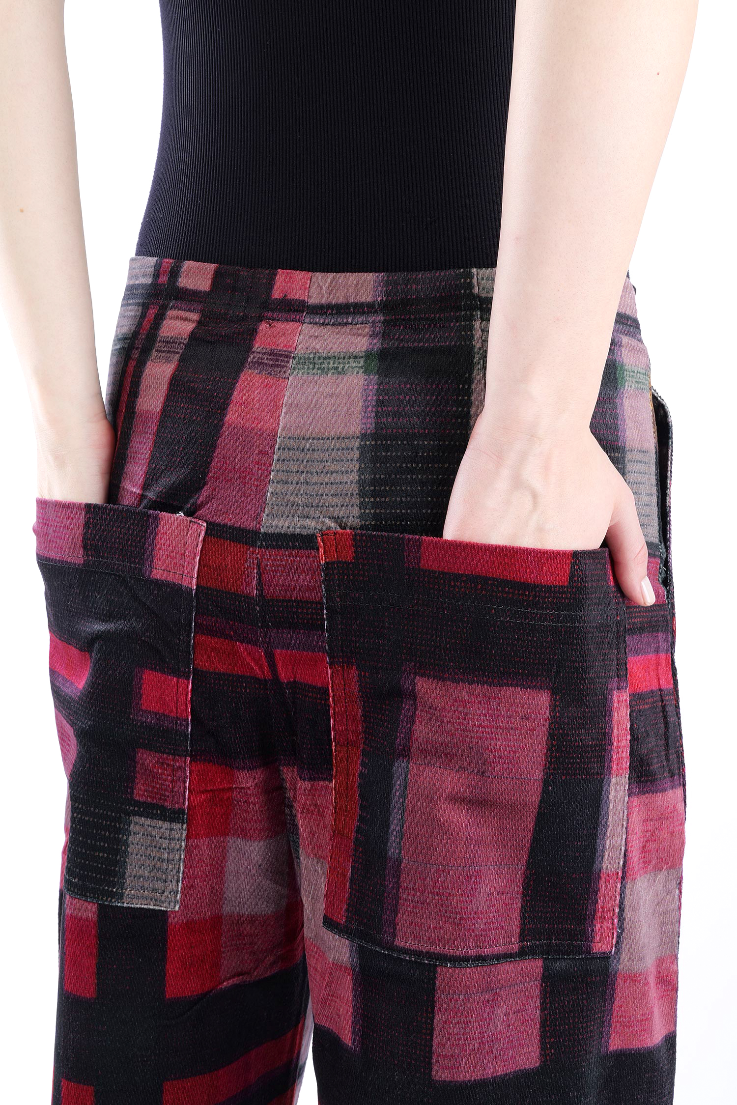 Feincord Culottes - Check multicolor - 2263230103