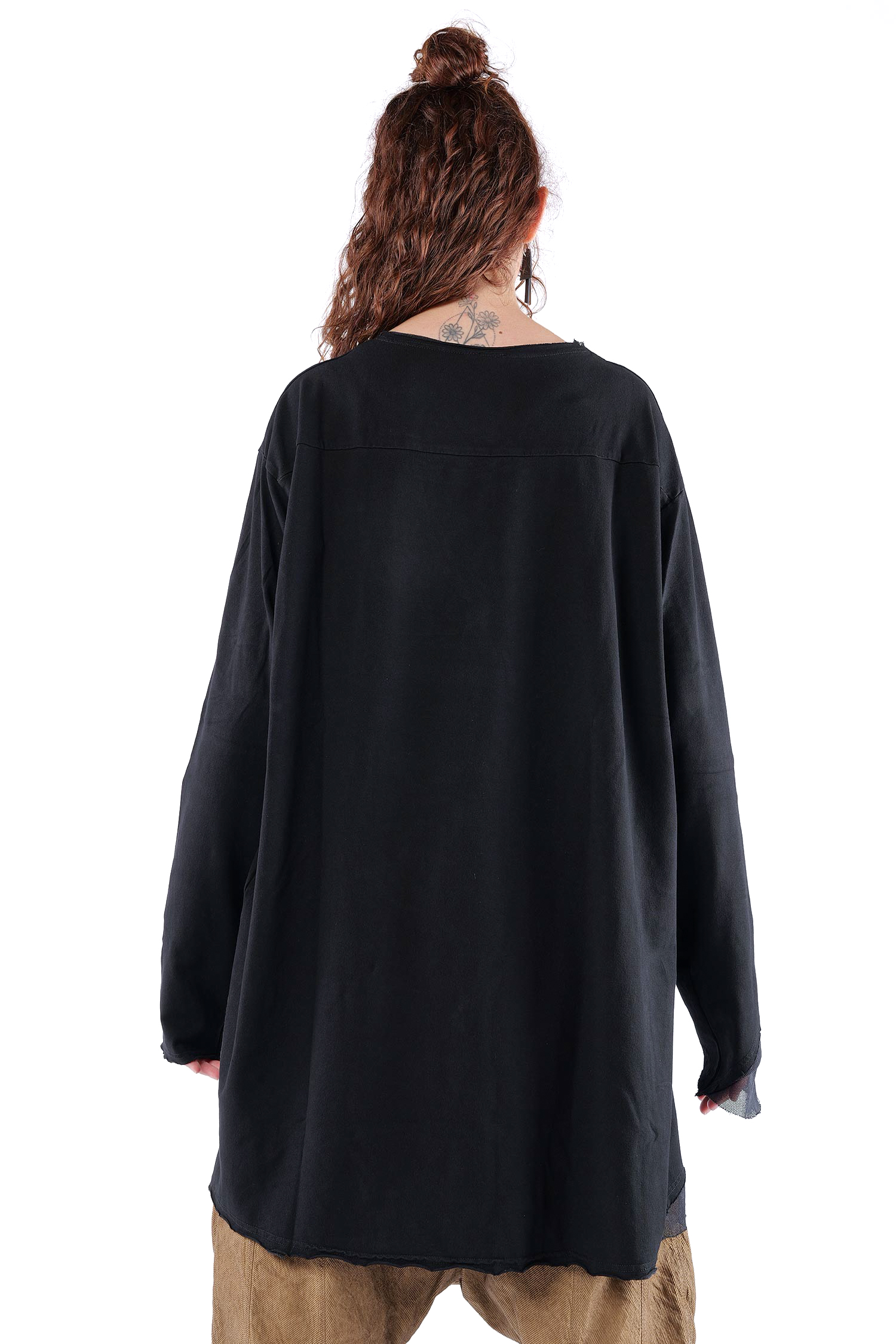 Tunika mit Tüll - Schwarz - 2263510503