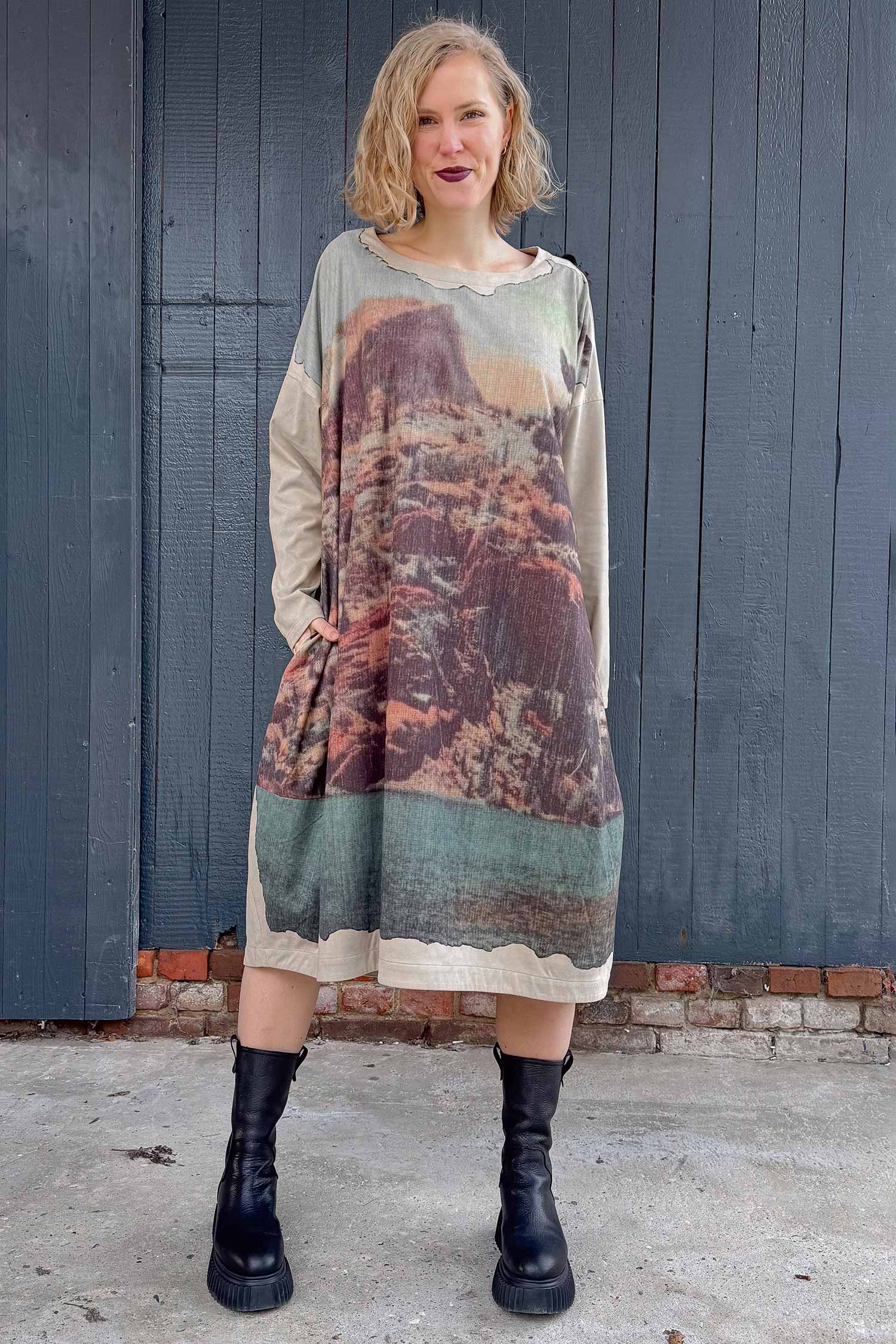 Velour-Optik Kleid - Original - 2263300903
