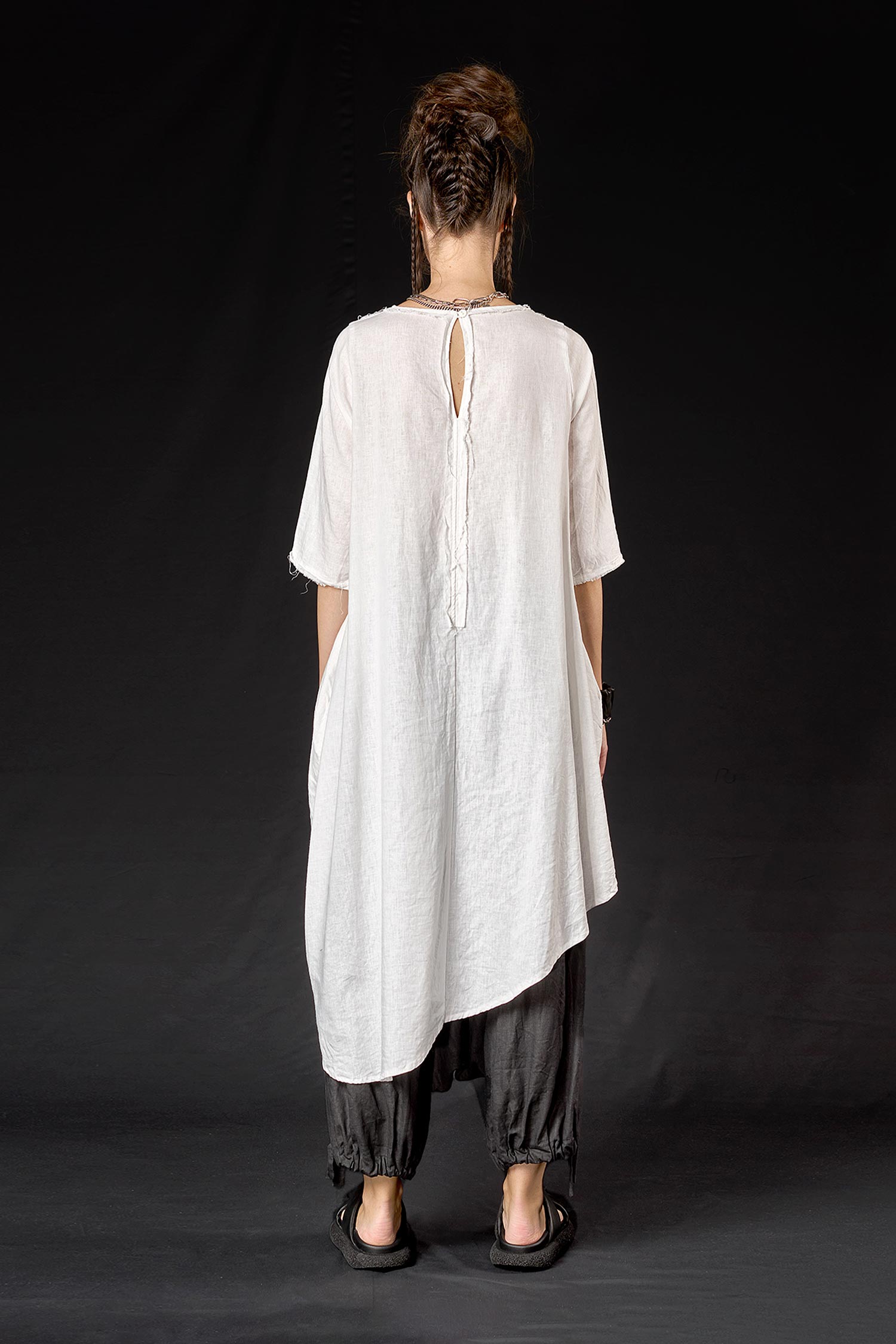 Tunika mit Print - Schwarz - Vashka