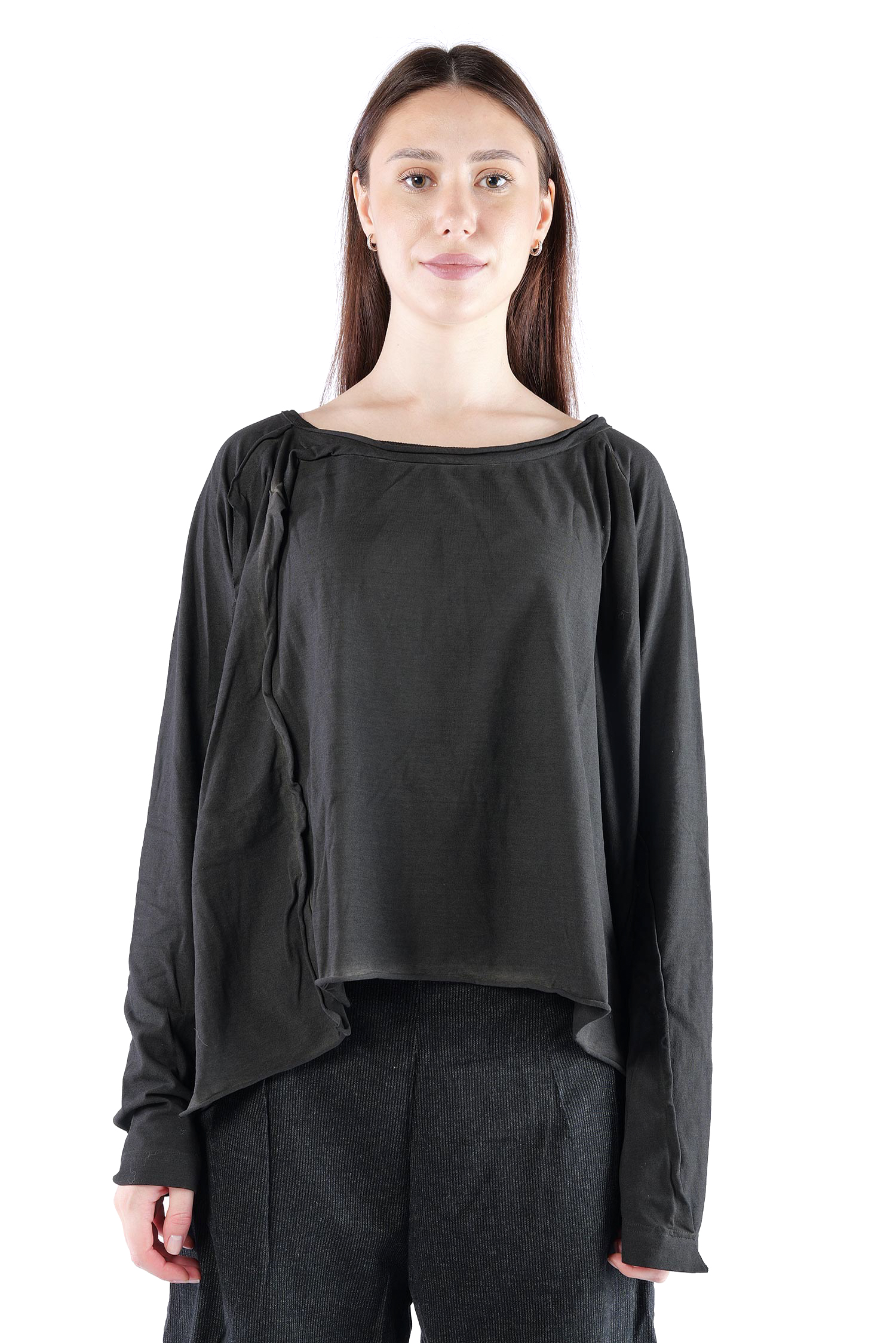 Oversize Jerseypullover - Black cloud - 2262560506