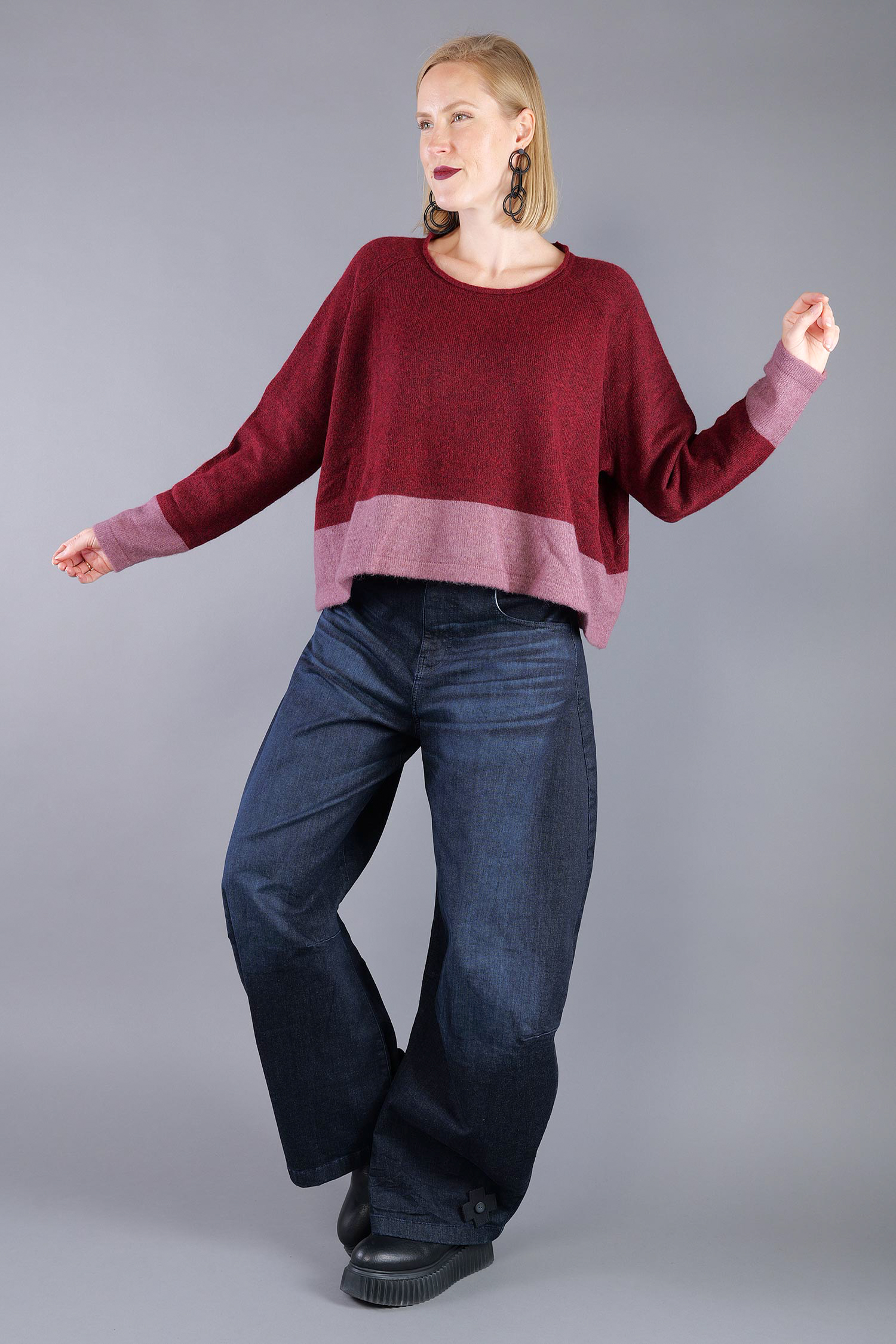 Knitted pullover - Lava crystal - 2263480702