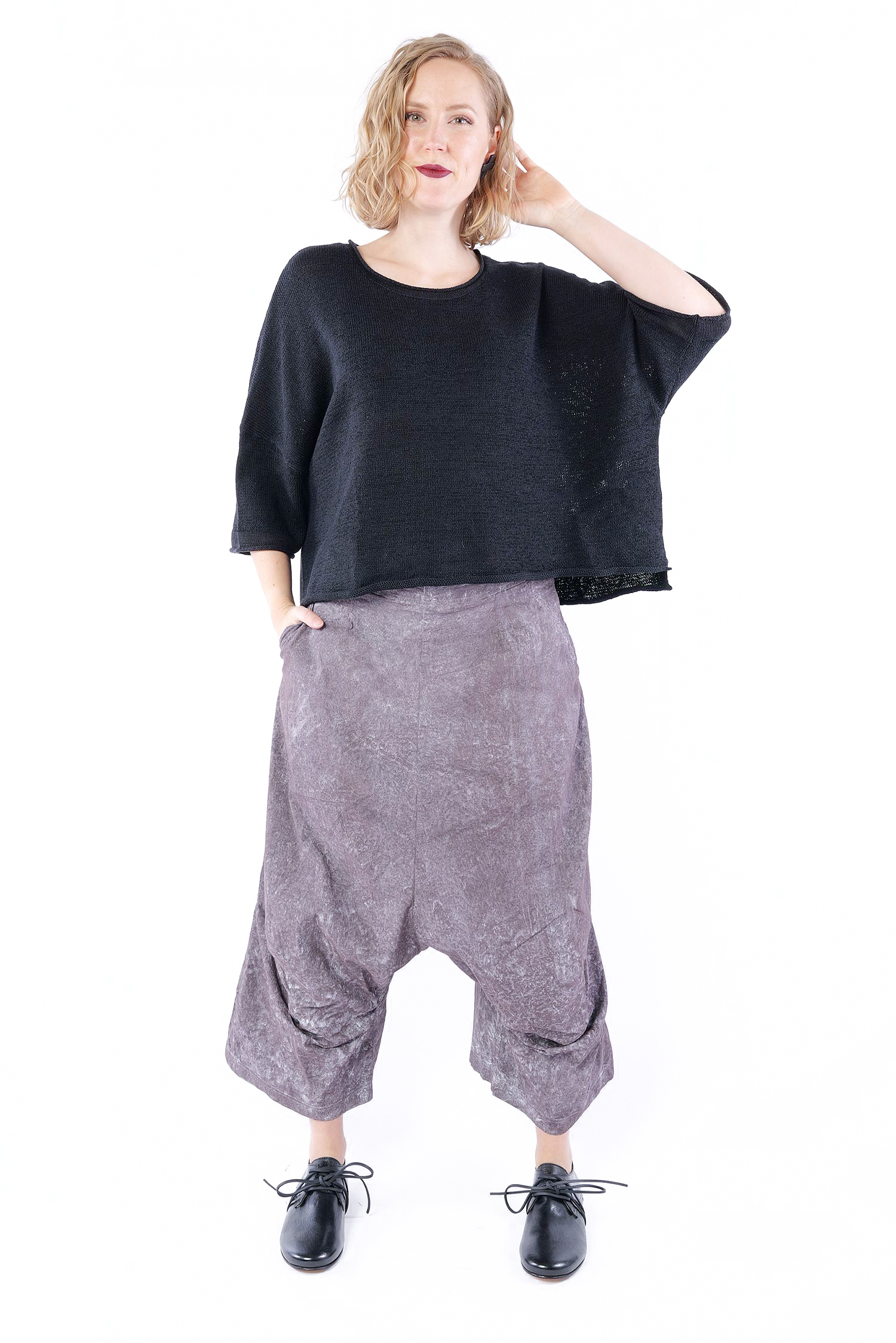 Knitted top - Black - 1263720704