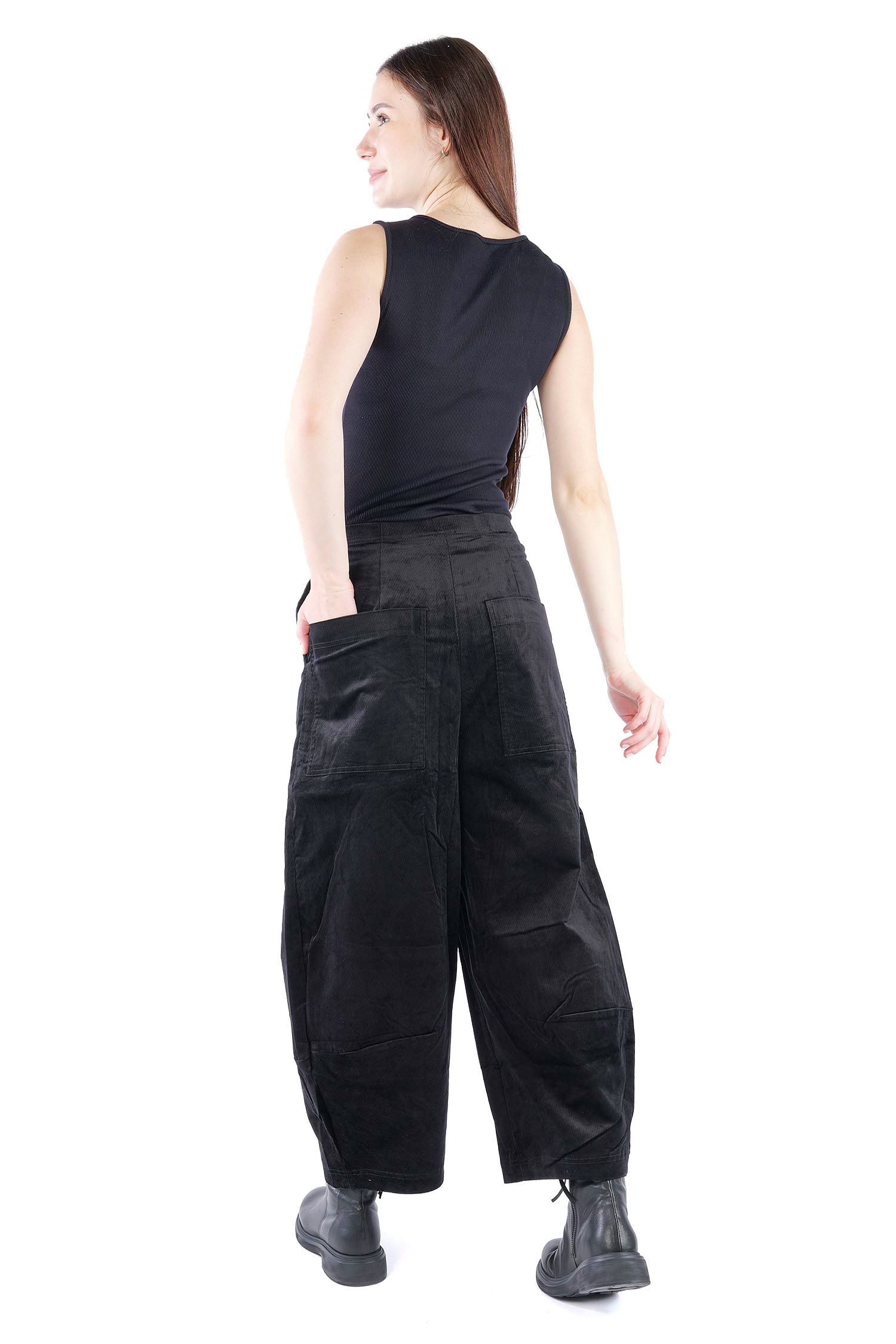 Feincord Hose - Schwarz - 2263230114
