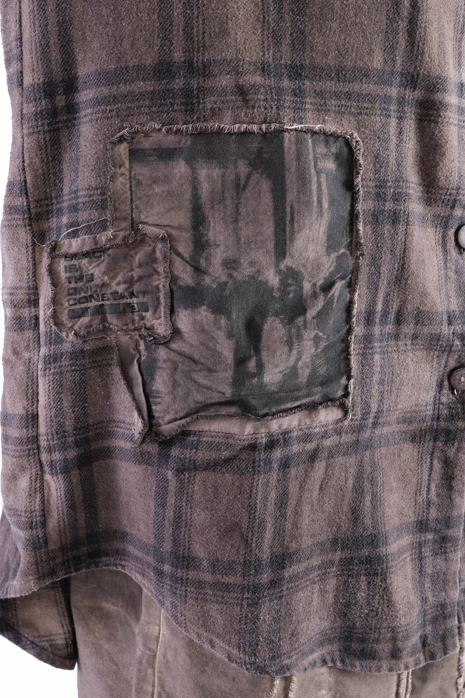 Legere Hemd-Bluse - Truffle old dye check - Allora