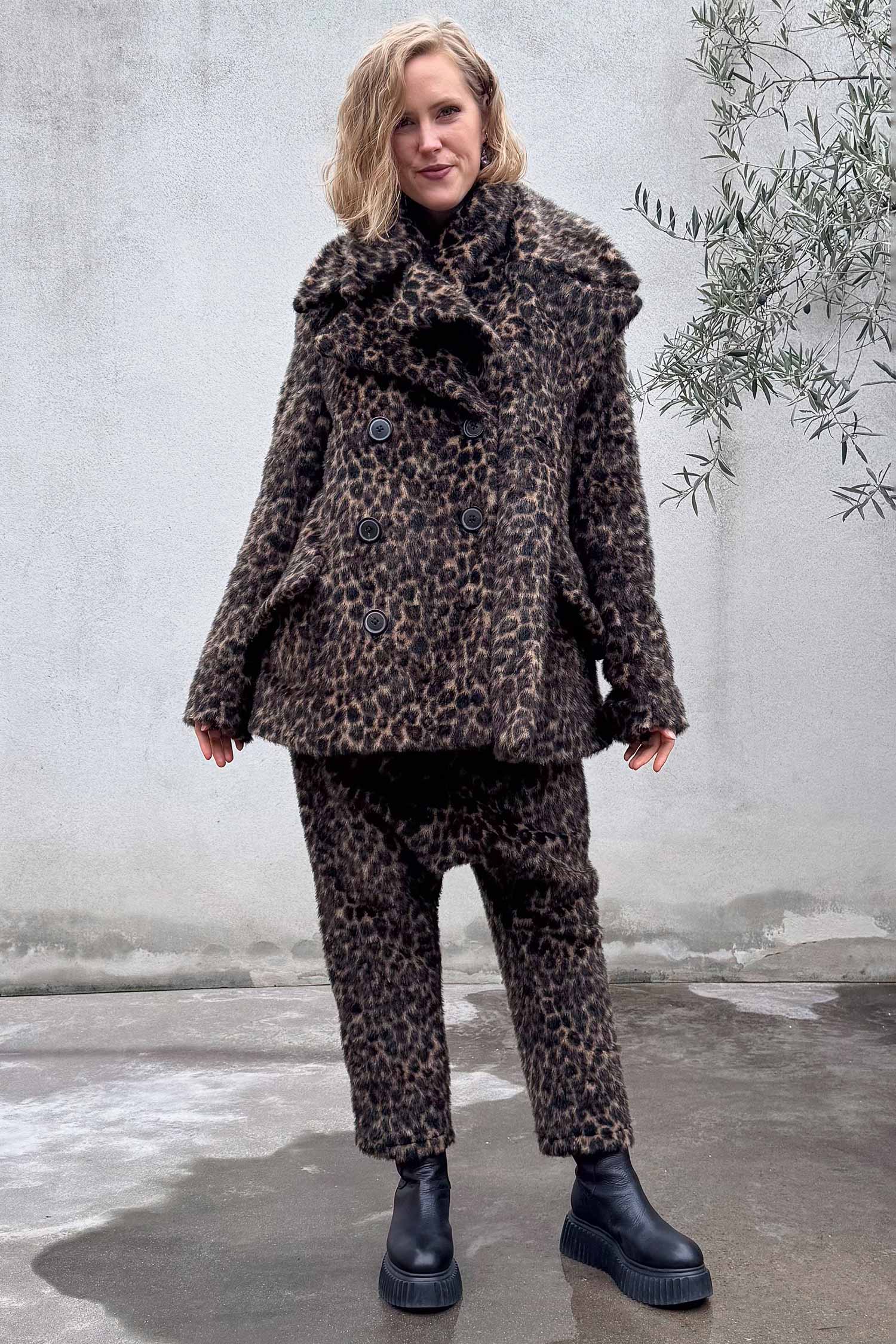 Oversize Leofell-Jacke - Leo jacquard - 2261191102