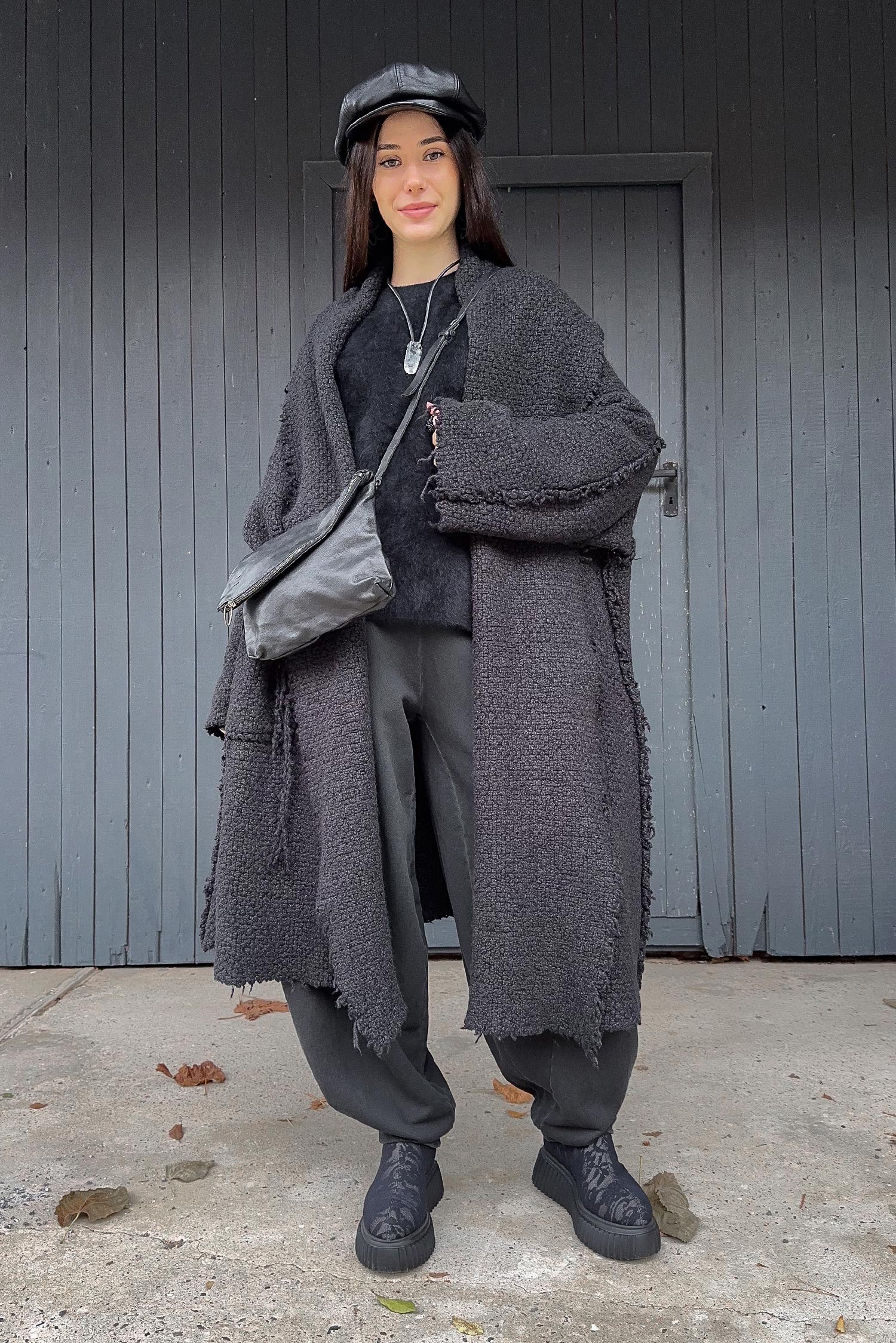 Silk coat - Black - 2262627204
