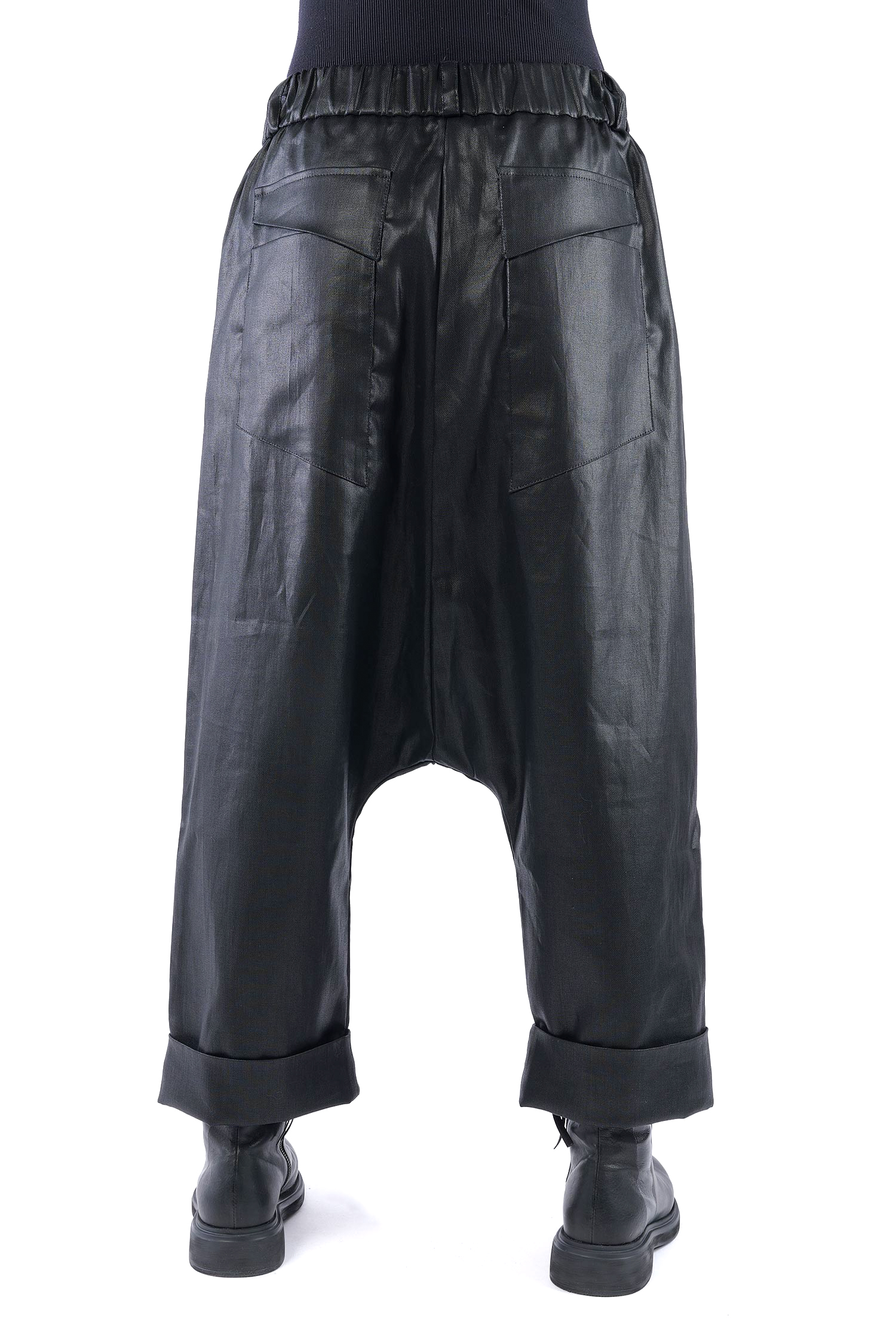 Coated pants - Black coated - Ollo