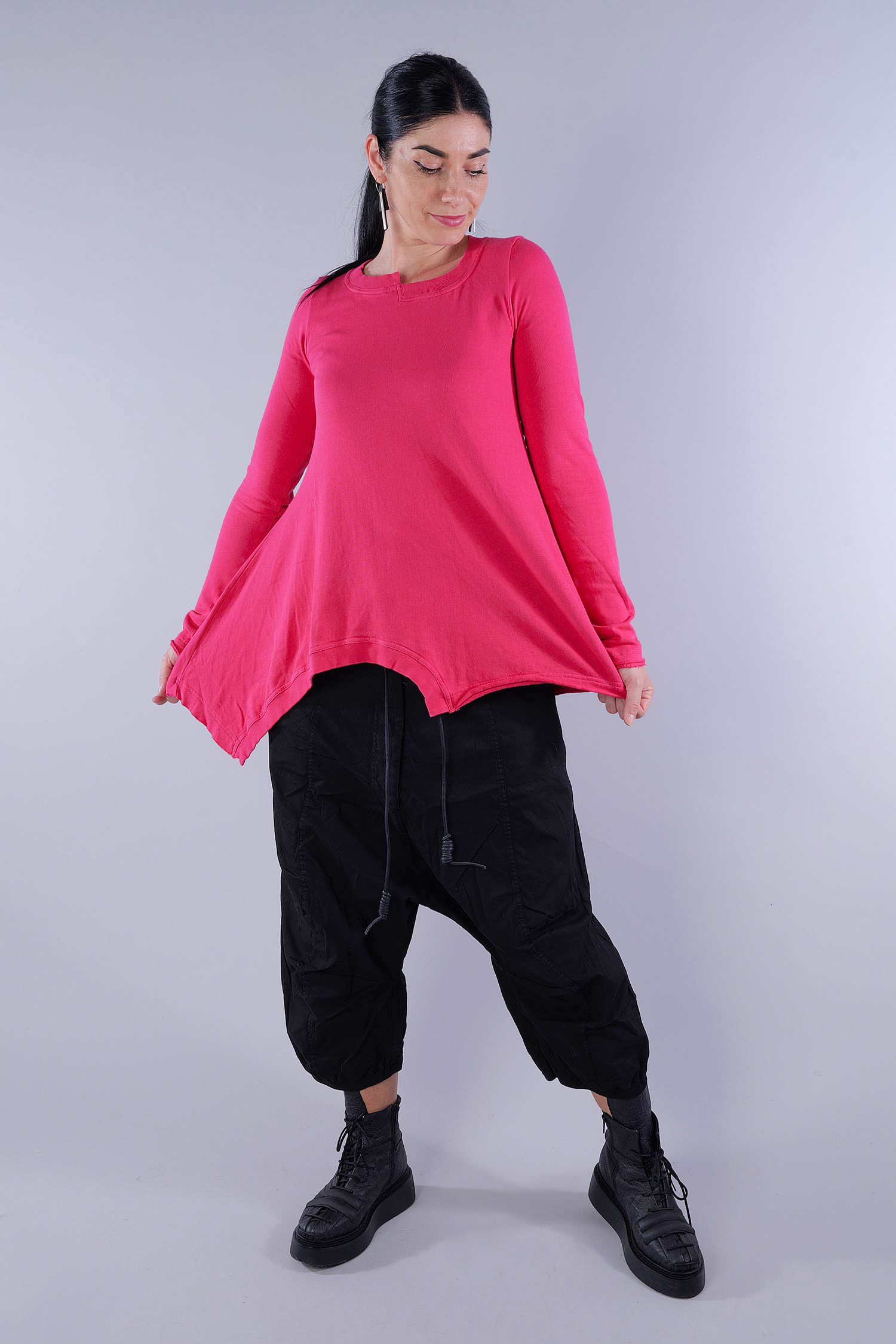 Asymmetrical sweater - Lotus - 2253290526