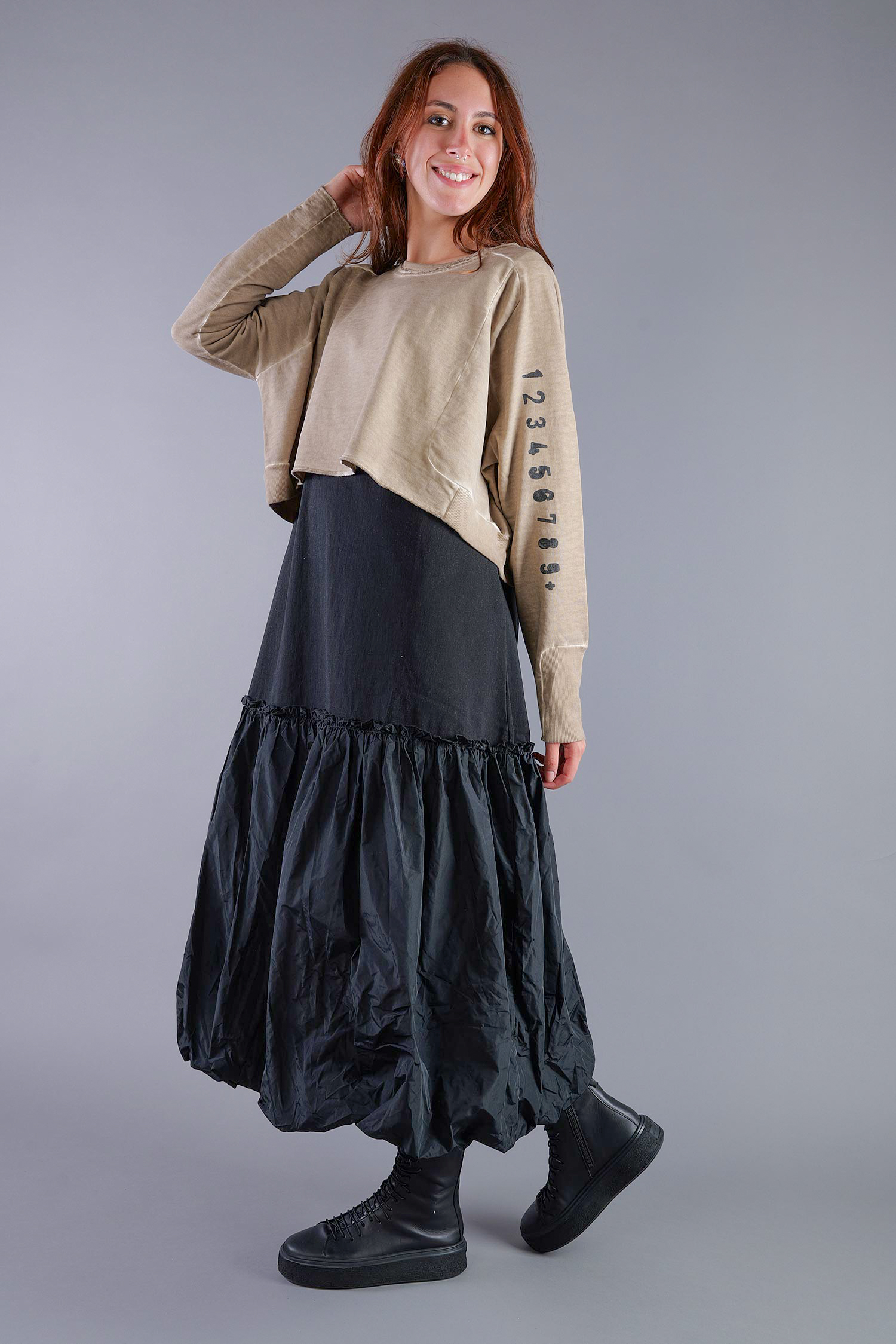 Kurzer Sweatpullover - Desert print - 2137