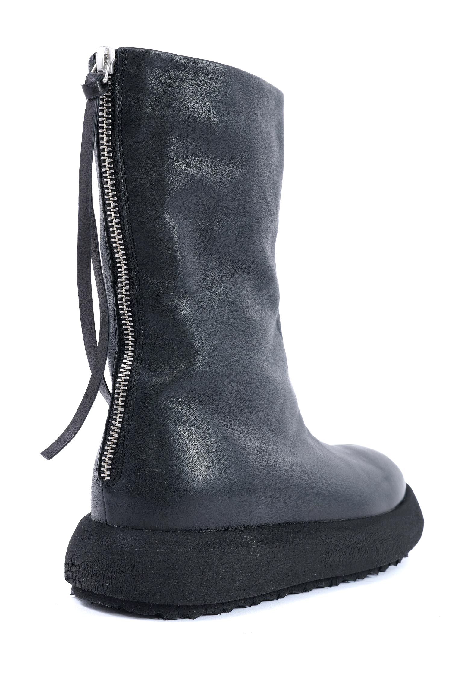 Plateau Lederstiefel - Schwarz - Milestone