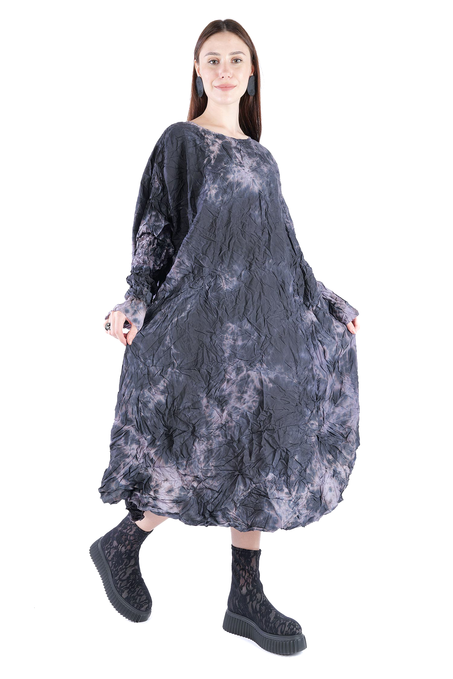 Oversize Seidenkleid - Ritter - Dearflaw