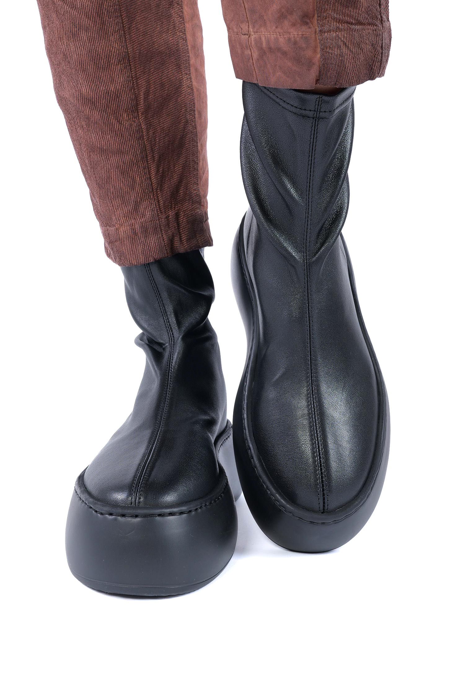 Plateau Boots - Schwarz - Vibe Stretch