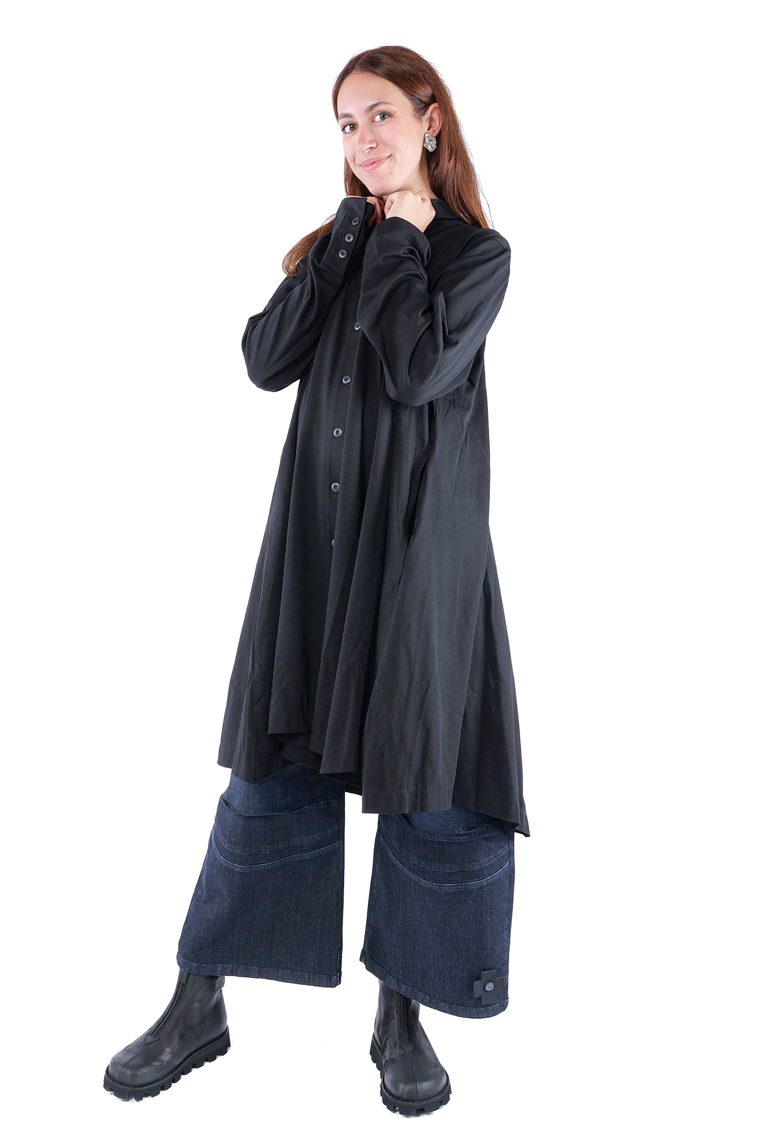 Mantelkleid - Schwarz - 26.2-KHS202